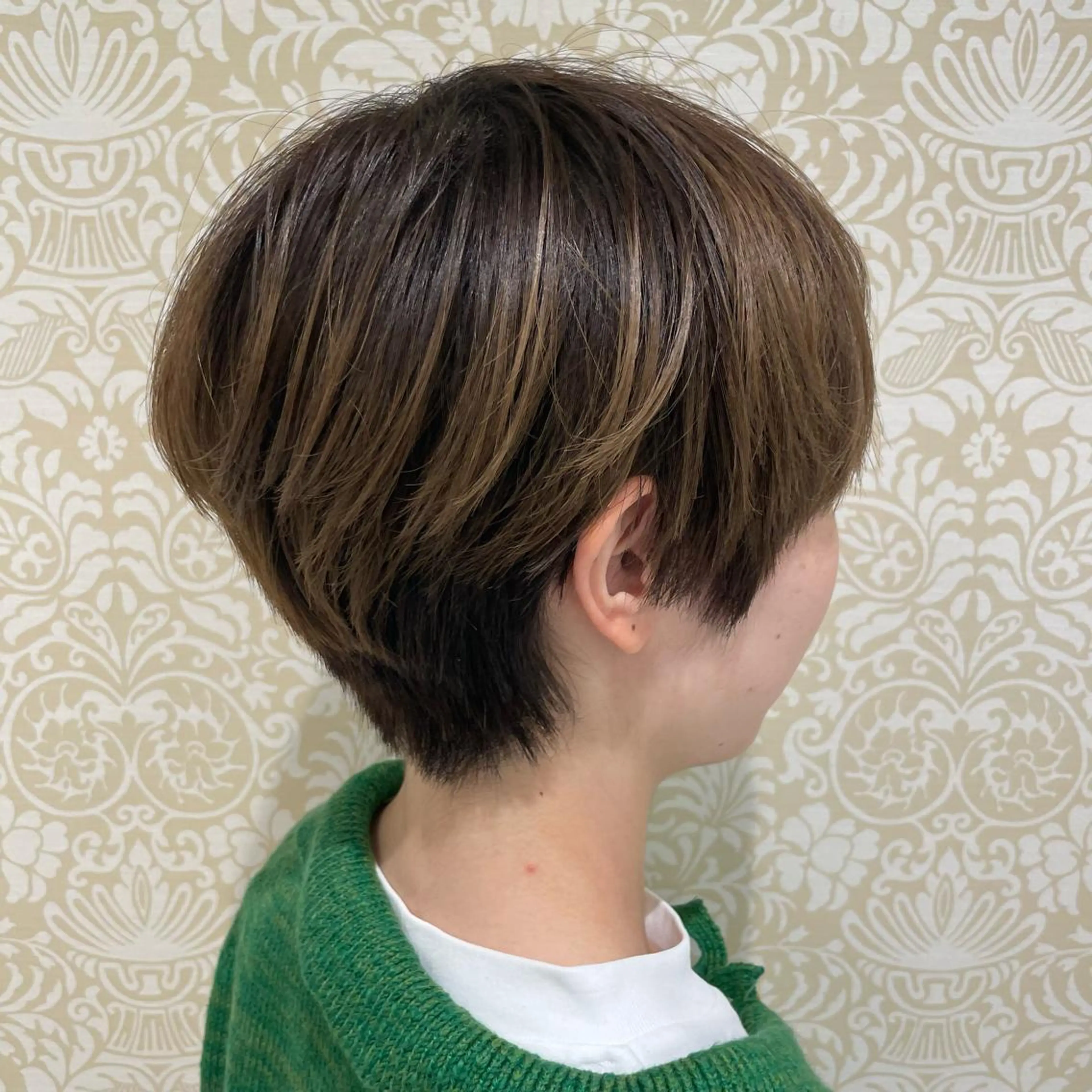 ショート 髪質改善カラー💎 オオネヨシナリのヘアスタイル