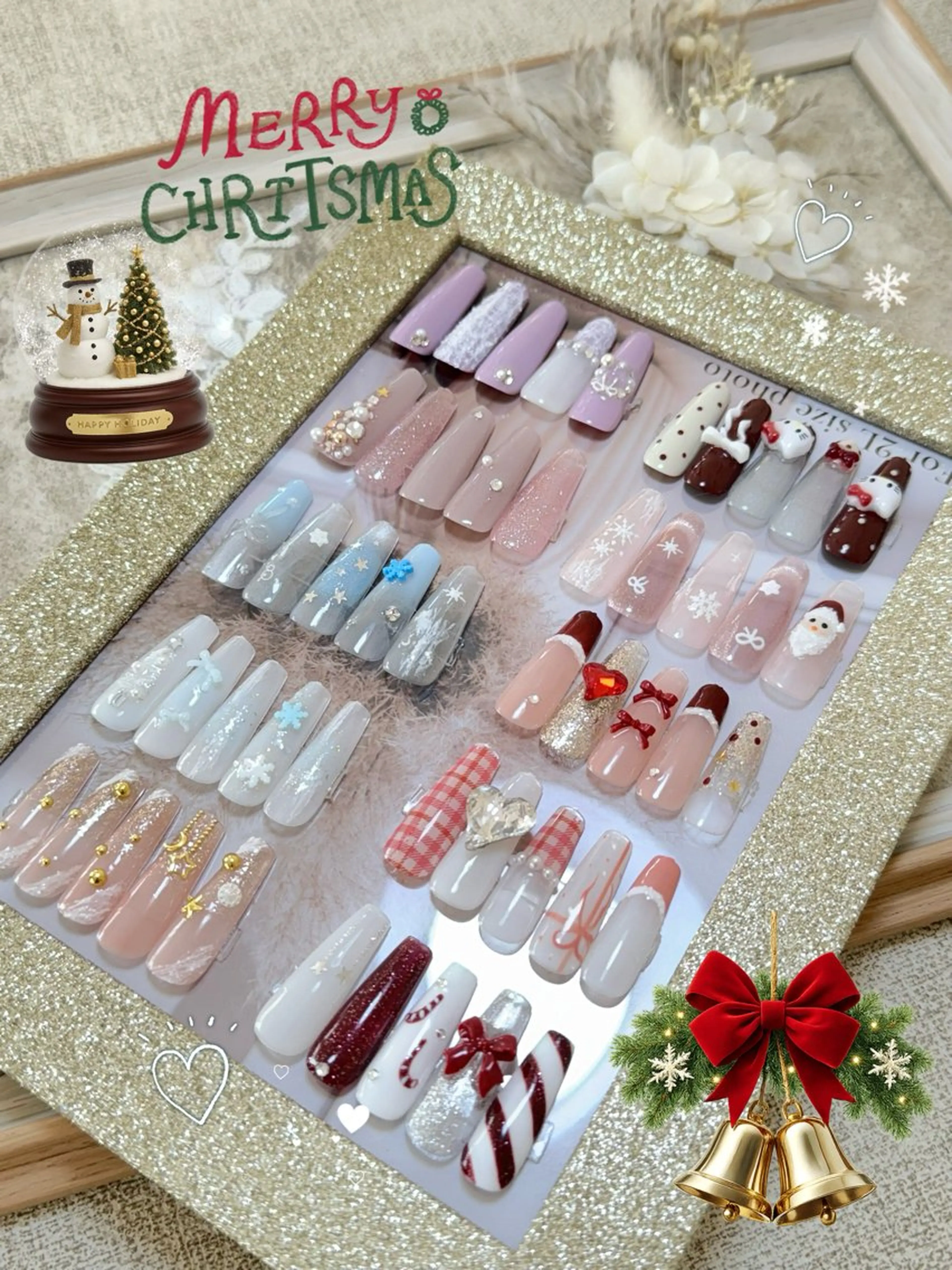 ネイル チークネイル 長さ出し フレンチネイル ガーリー キラキラネイル NEW NAIL所属・NEW NAIL 池袋のネイルデザイン