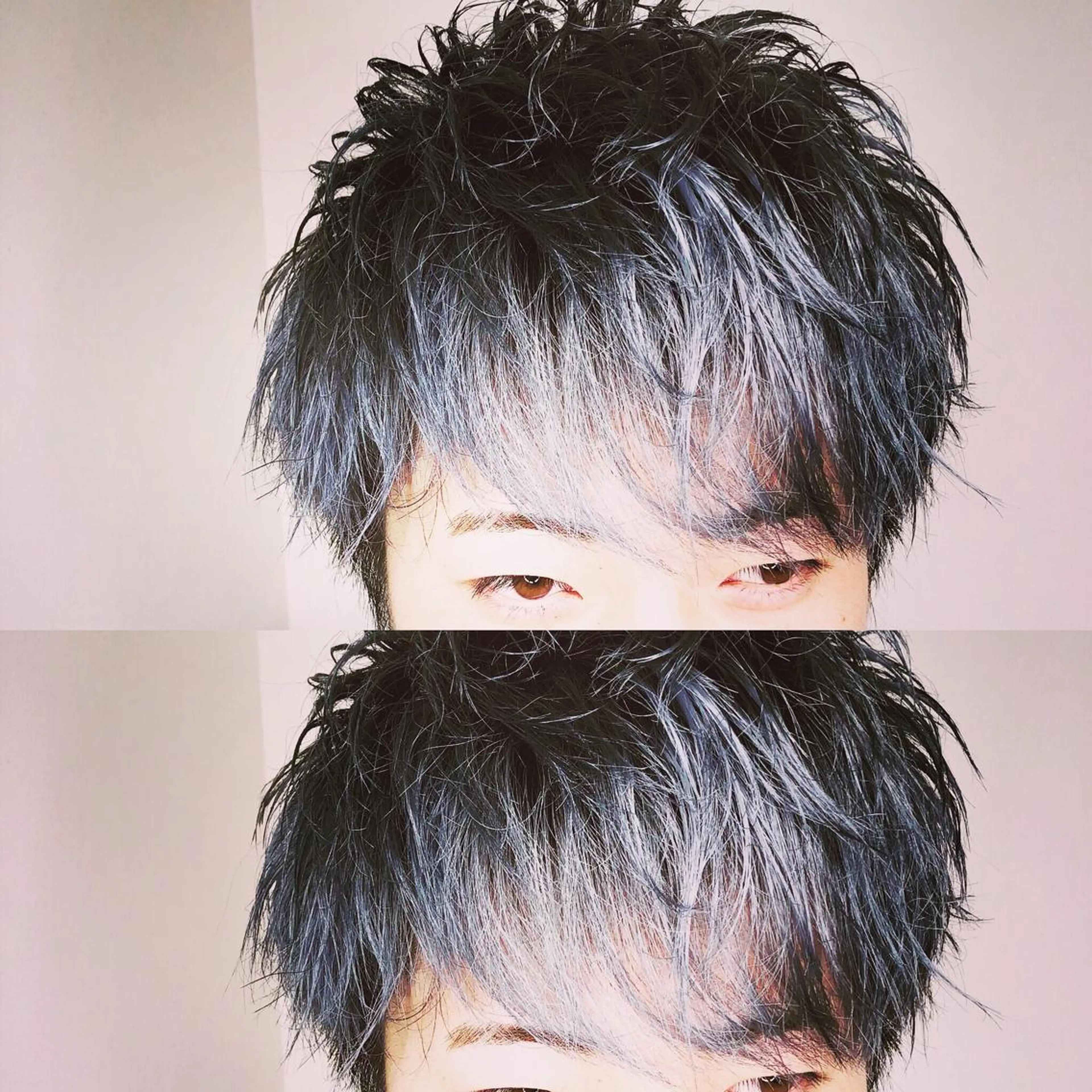 ショート カラー メンズ ブルーカラー メンズヘア特化 崎田 成人のヘアスタイル