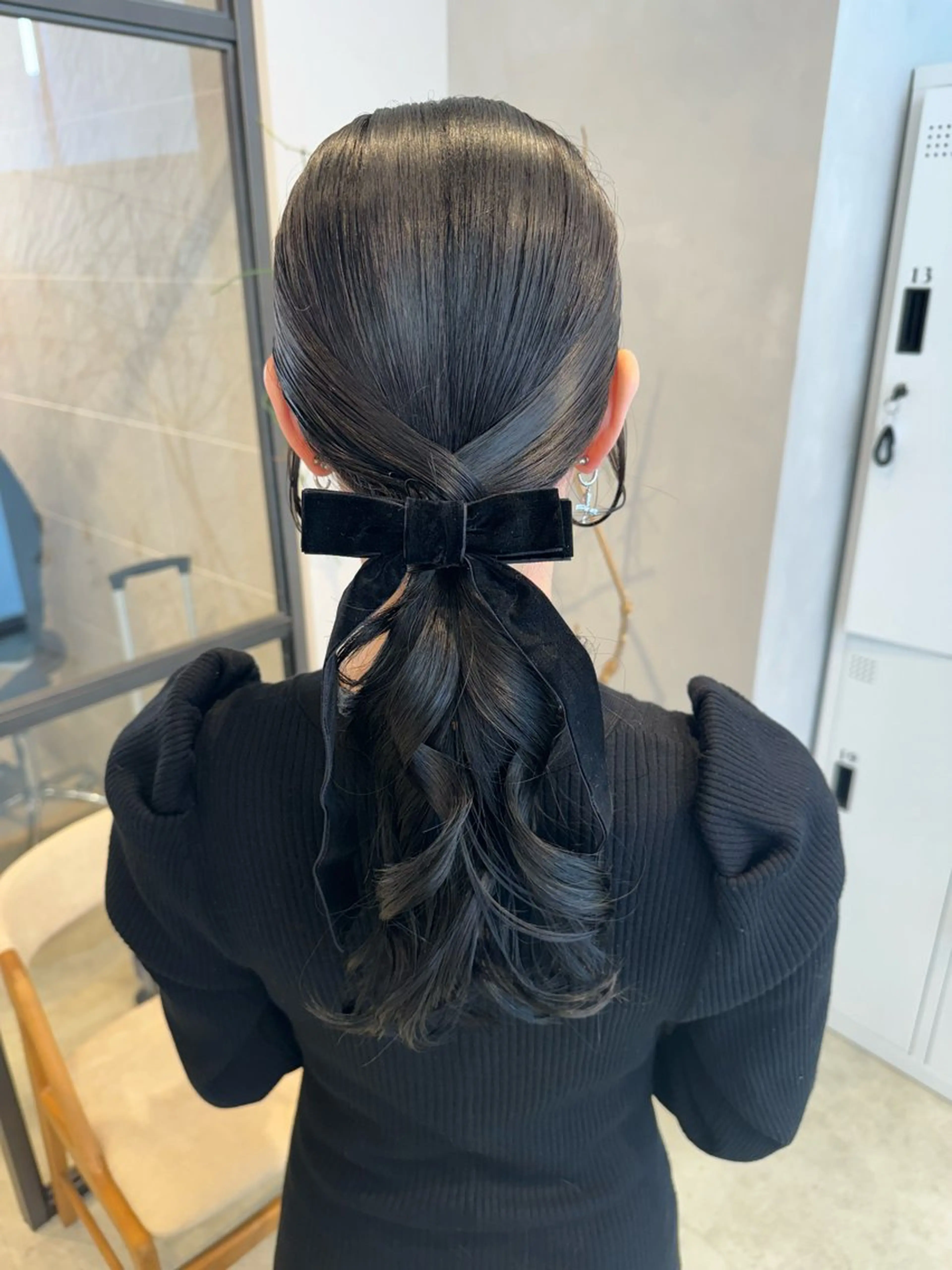 セミロング ヘアアレンジ 透明感カラー✨艶髪 制作🌱山根あゆみのヘアスタイル