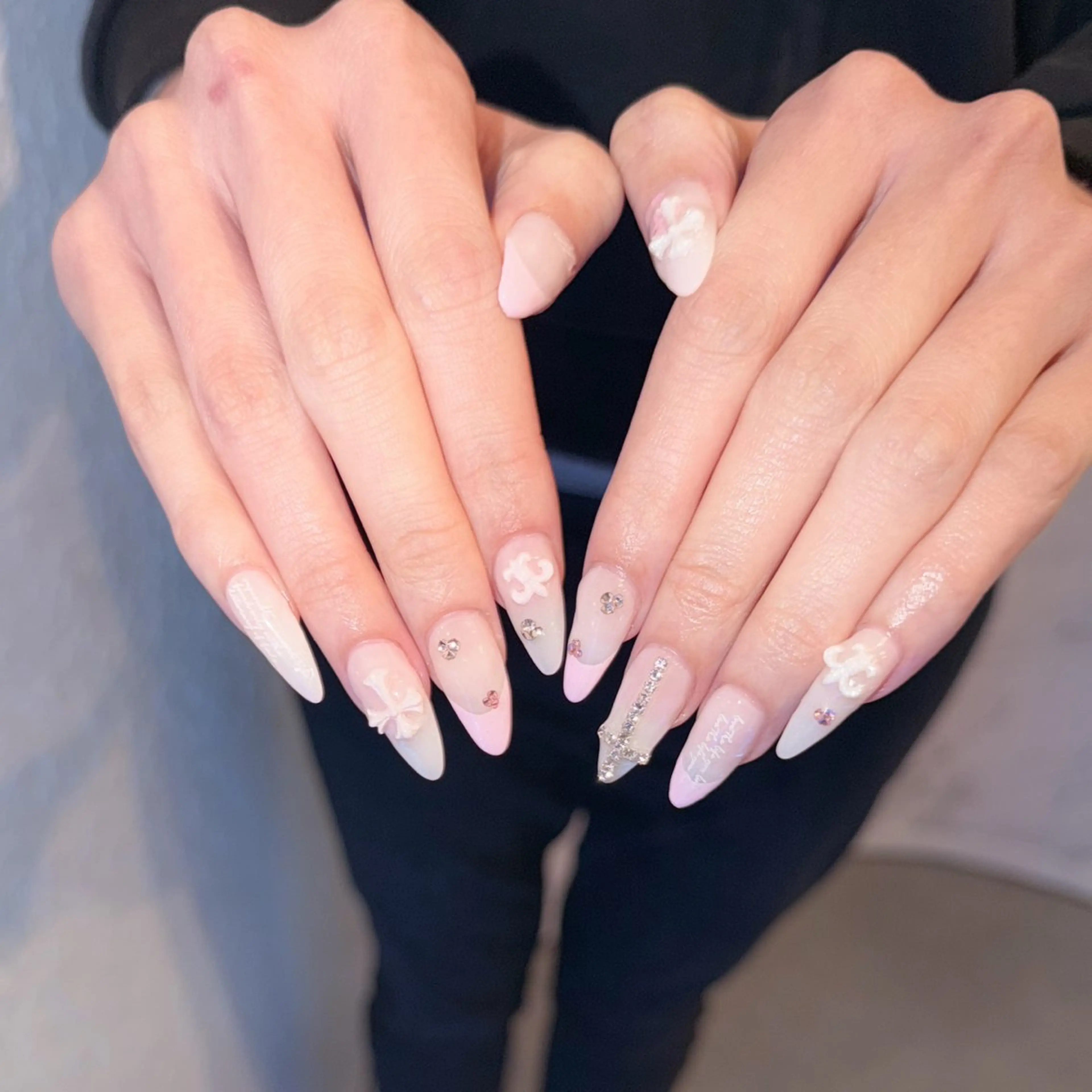 ネイル ハンドネイル Nail Share Salon Mariris所属・ユカ‎𖤐nail 堺筋本町/心斎橋のネイルデザイン