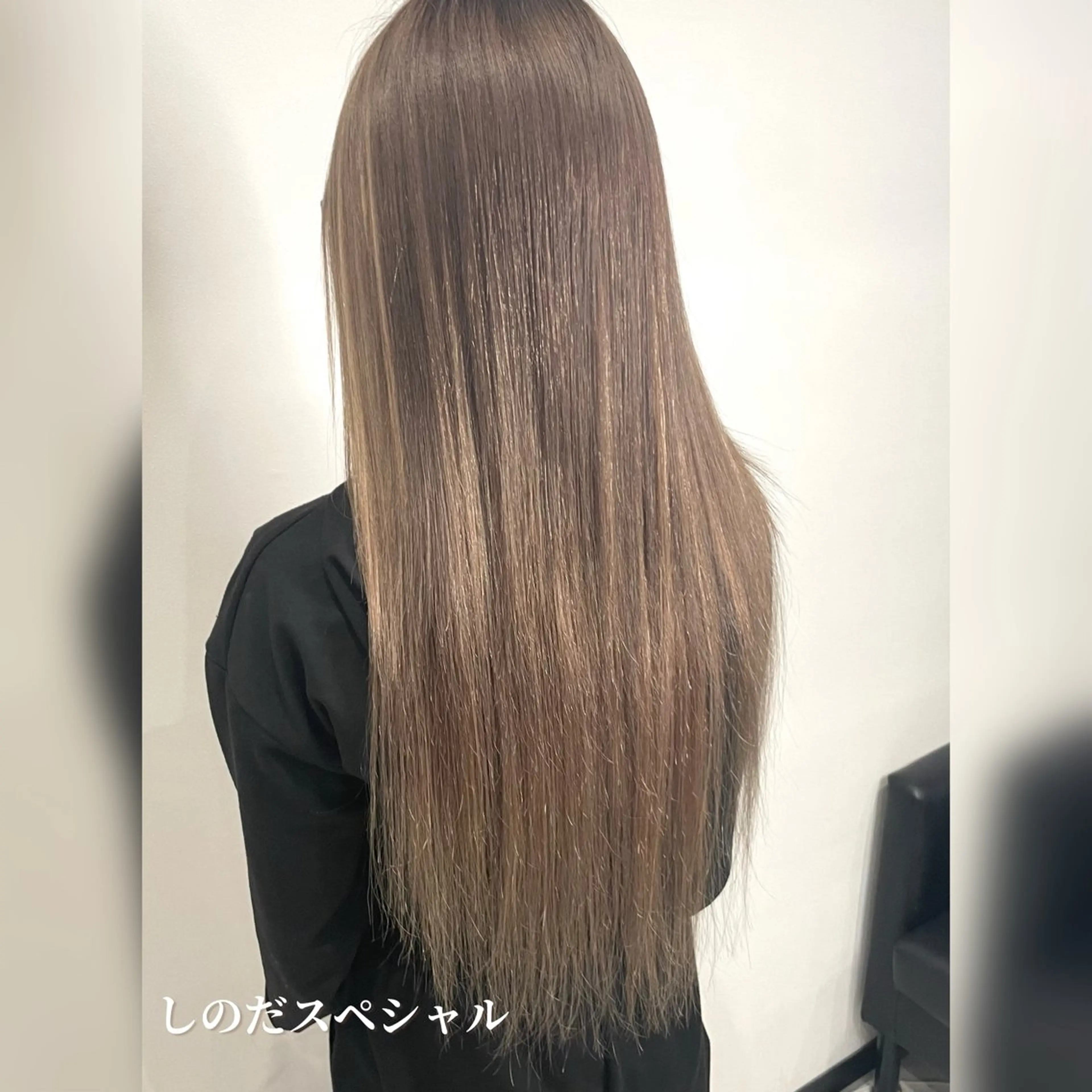 ロング カラー プルエクステ 透明感カラー グレージュ エクステ ヘアカラー トリートメント エクステ 🦖店長🦖pino #しのだスペシャルのヘアスタイル