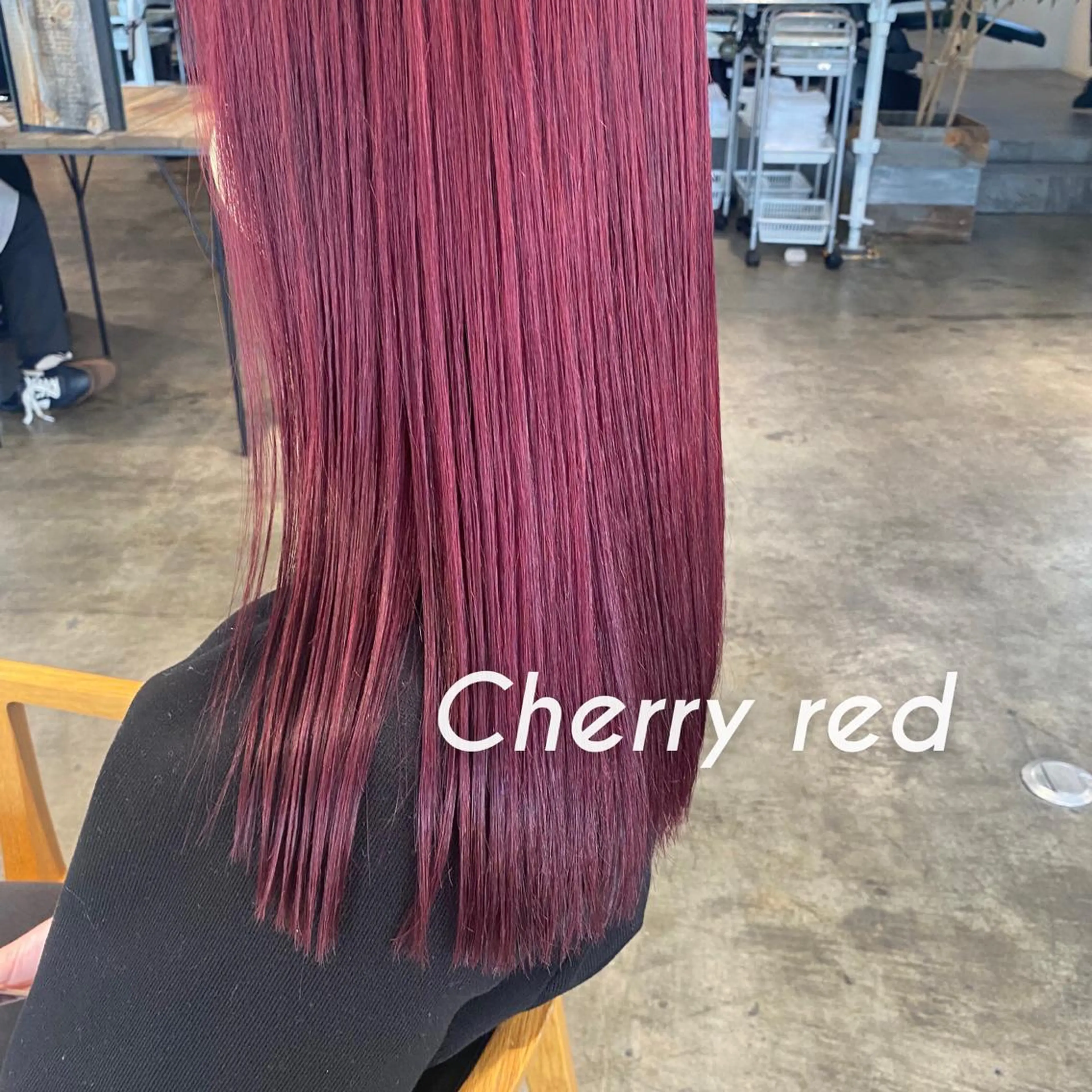 セミロング カラー ヘアアレンジ レッドカラー マンツーマン施術🦋 ayajuのヘアスタイル