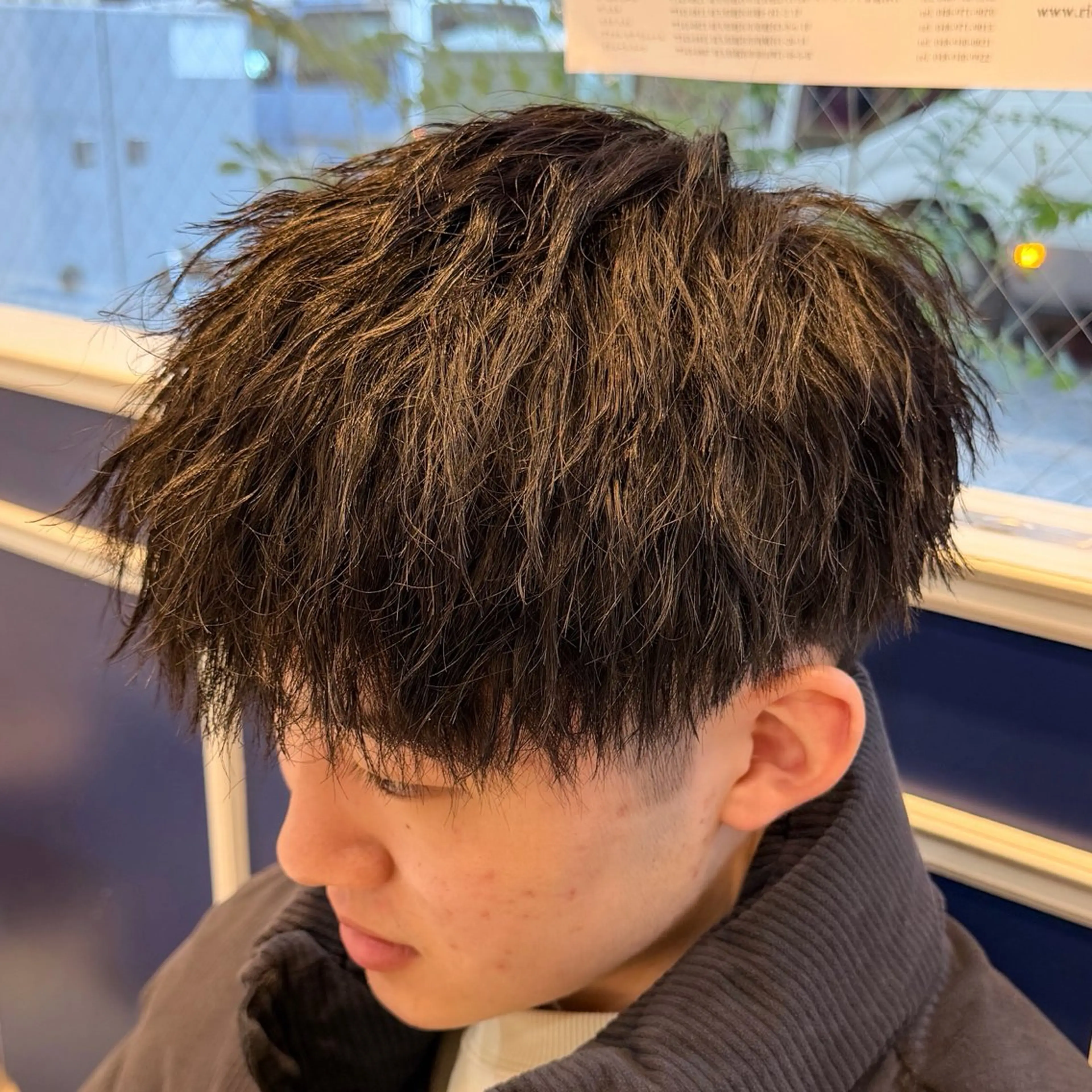 ショート パーマ メンズ カット 吉田 新平のヘアスタイル