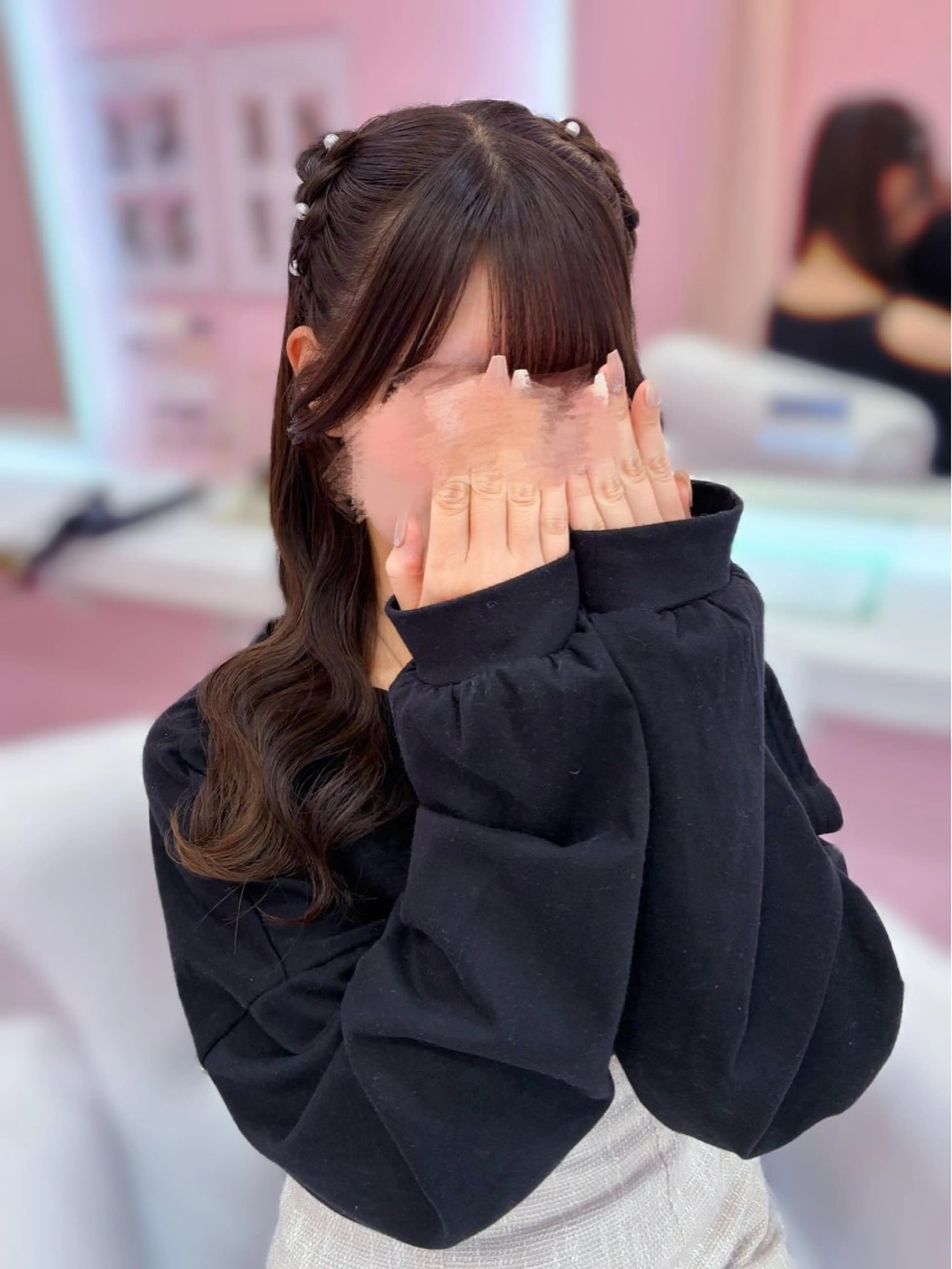 セミロング ヘアアレンジ ヘアセット Set Salon Mémoire by miuprierre所属・推し活🪄🩷 川上 佳奈のヘアスタイル