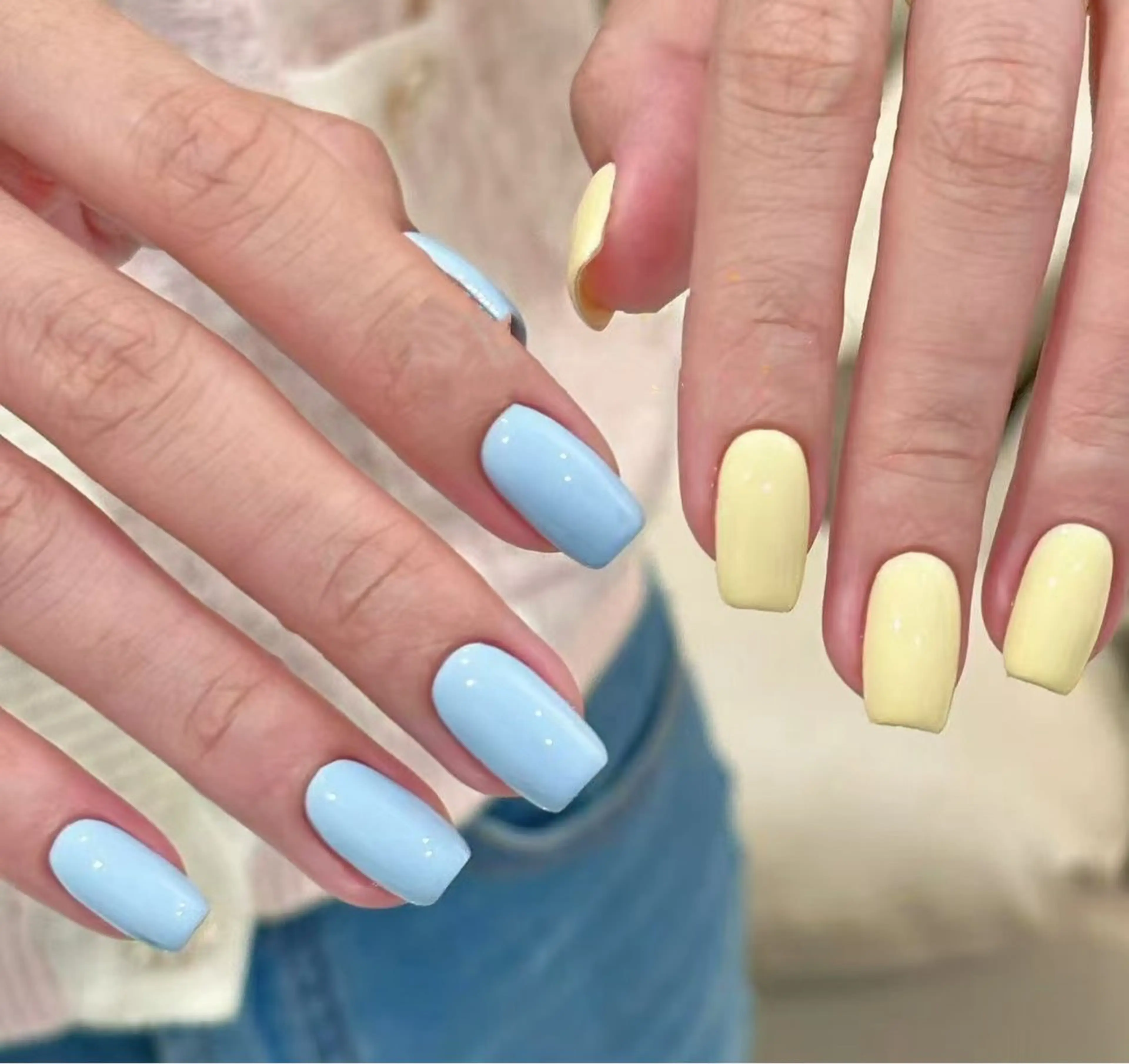 ネイル オーロラネイル フラワーネイル フットネイル フレンチネイル ジェルネイル ハンドネイル BabyYouMi nailのネイルデザイン