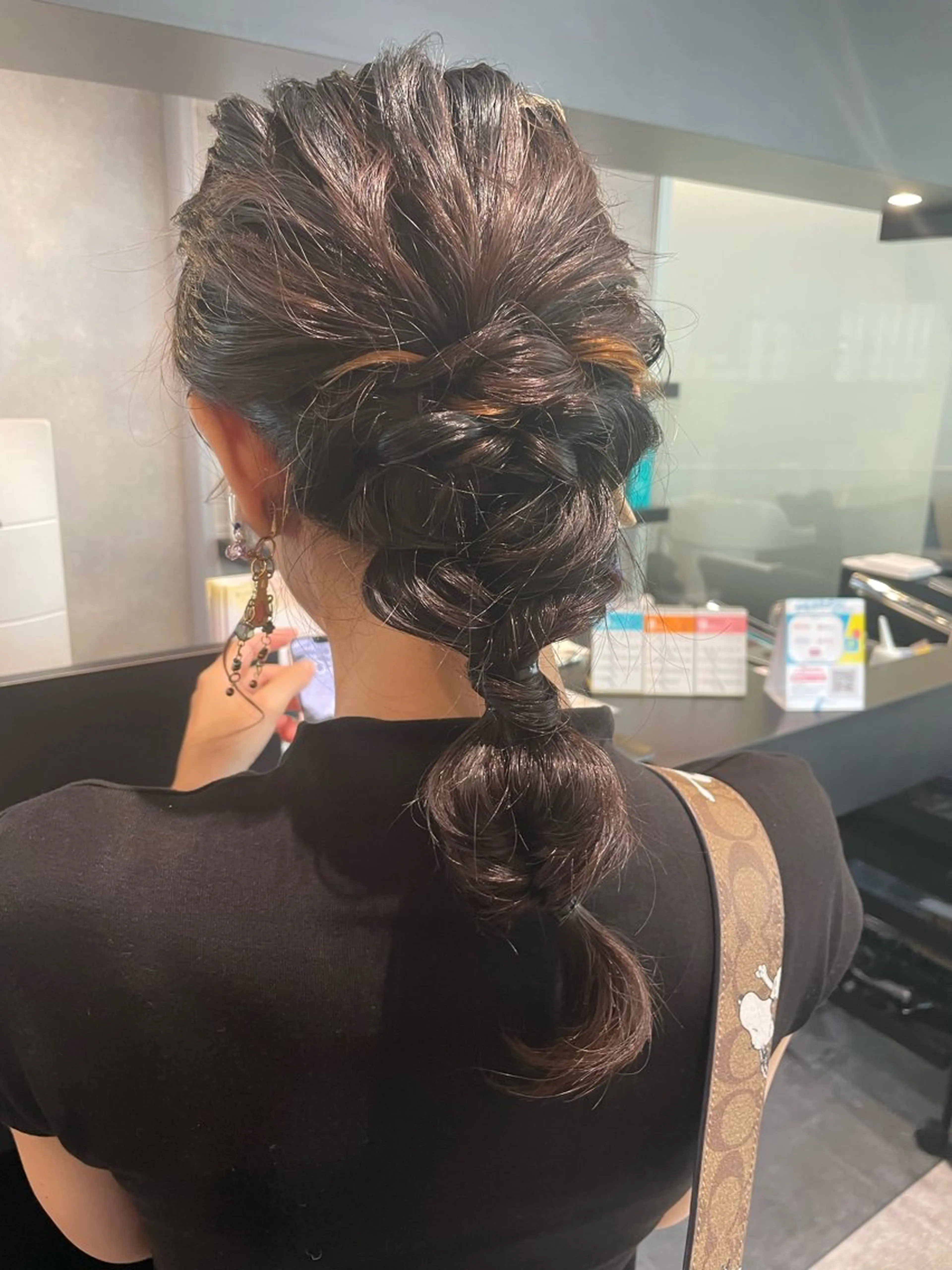 セミロング ヘアアレンジ ダブルカラー🦖 /髪質改善⚡️しおりのヘアスタイル