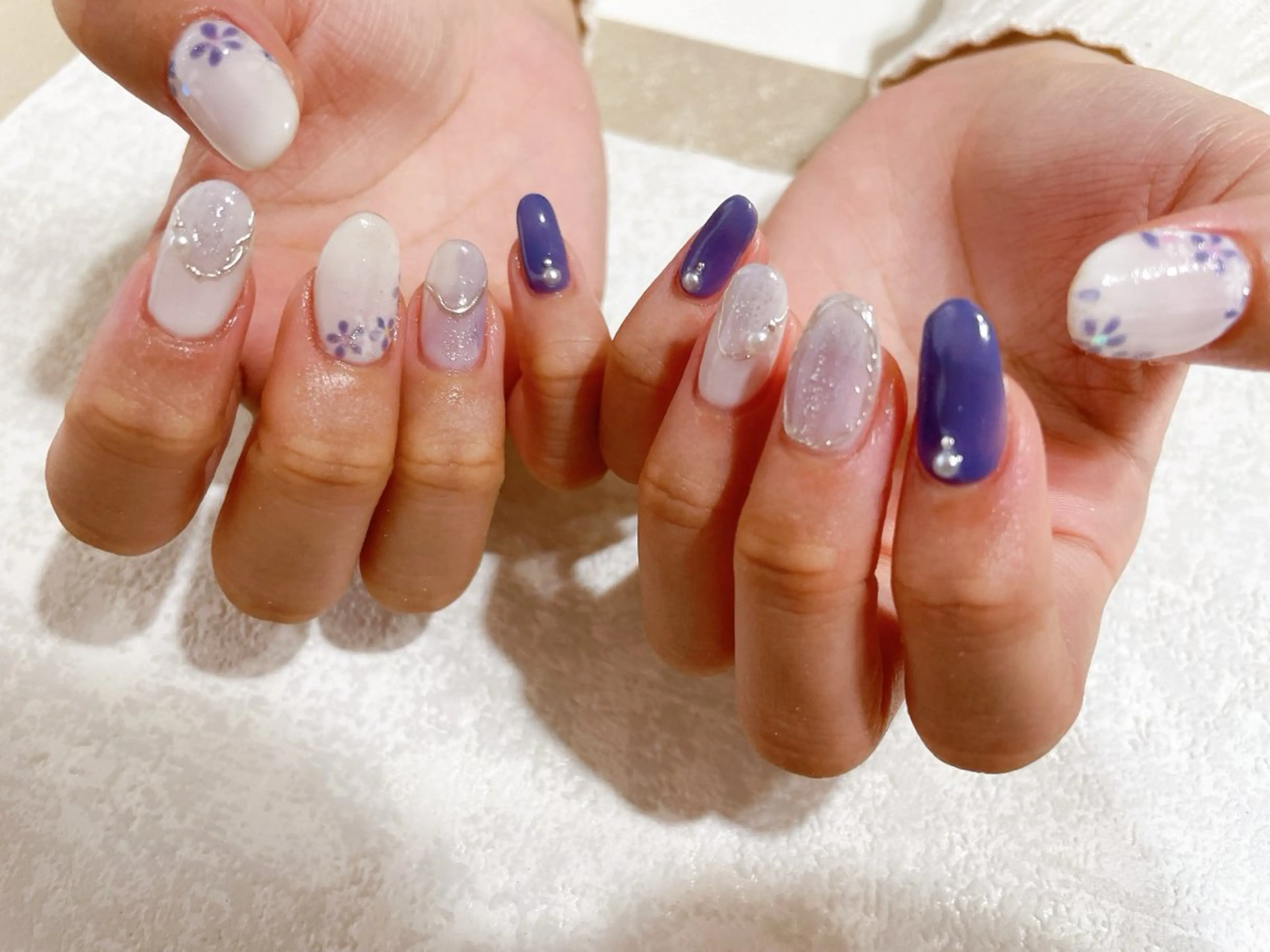 ネイル 成人式 ジェルネイル 韓国ネイル パラジェル 冬ネイル kikinail 溝の口のネイルデザイン