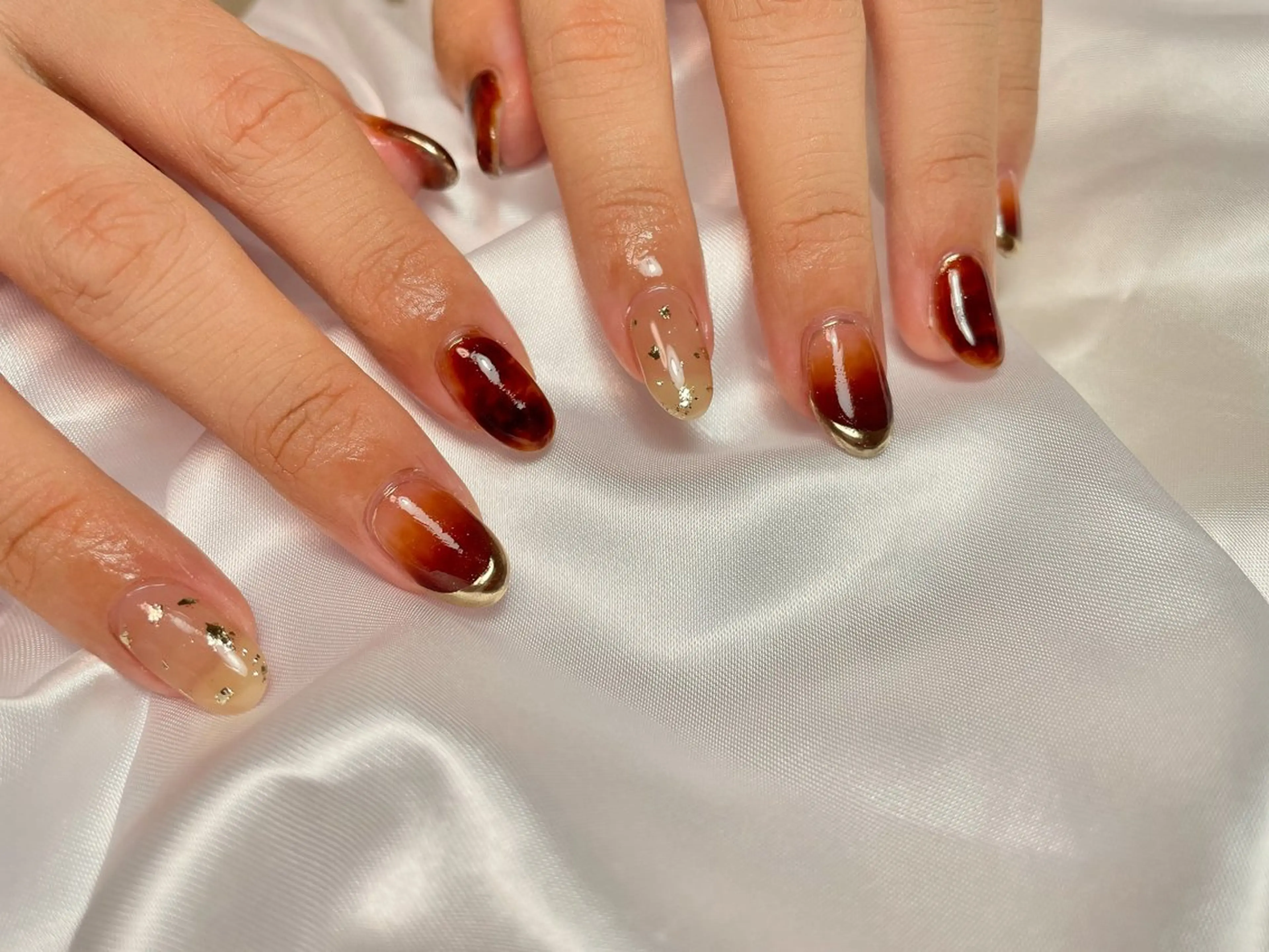 ネイル べっ甲ネイル nanal nailのネイルデザイン