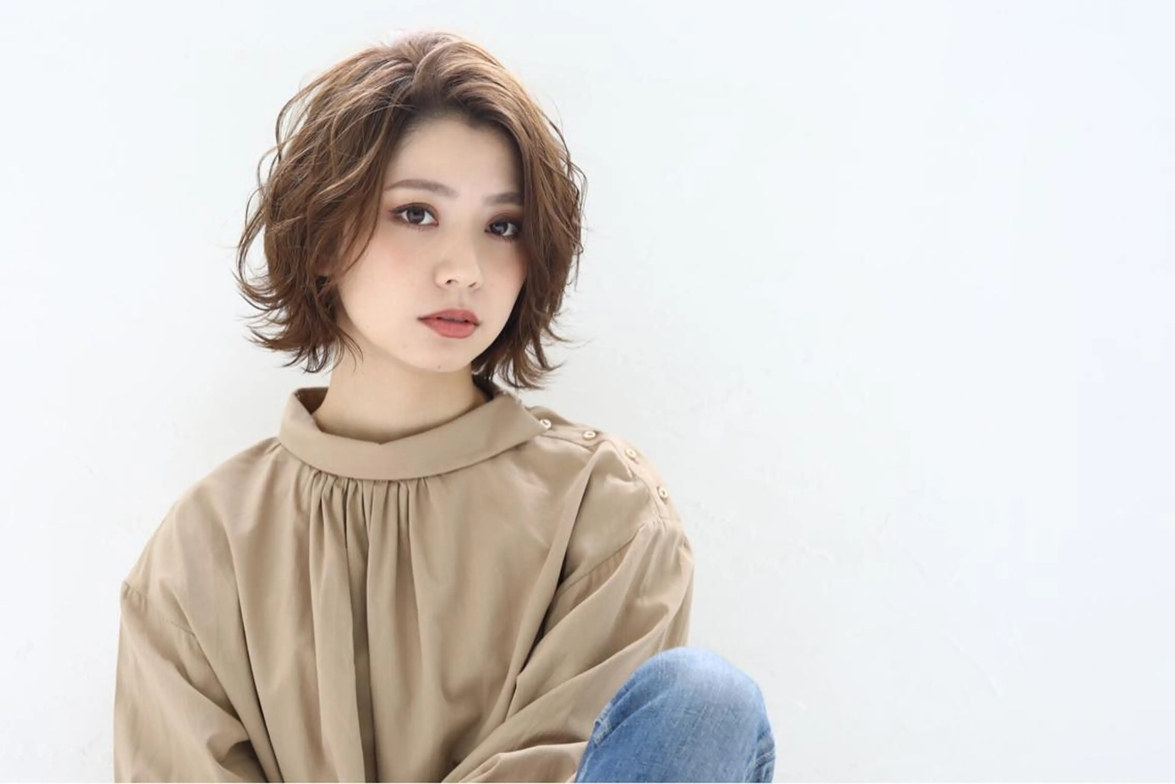 ミディアム カラー カラー特化サロン大阪 ルービック江坂/新城のヘアスタイル