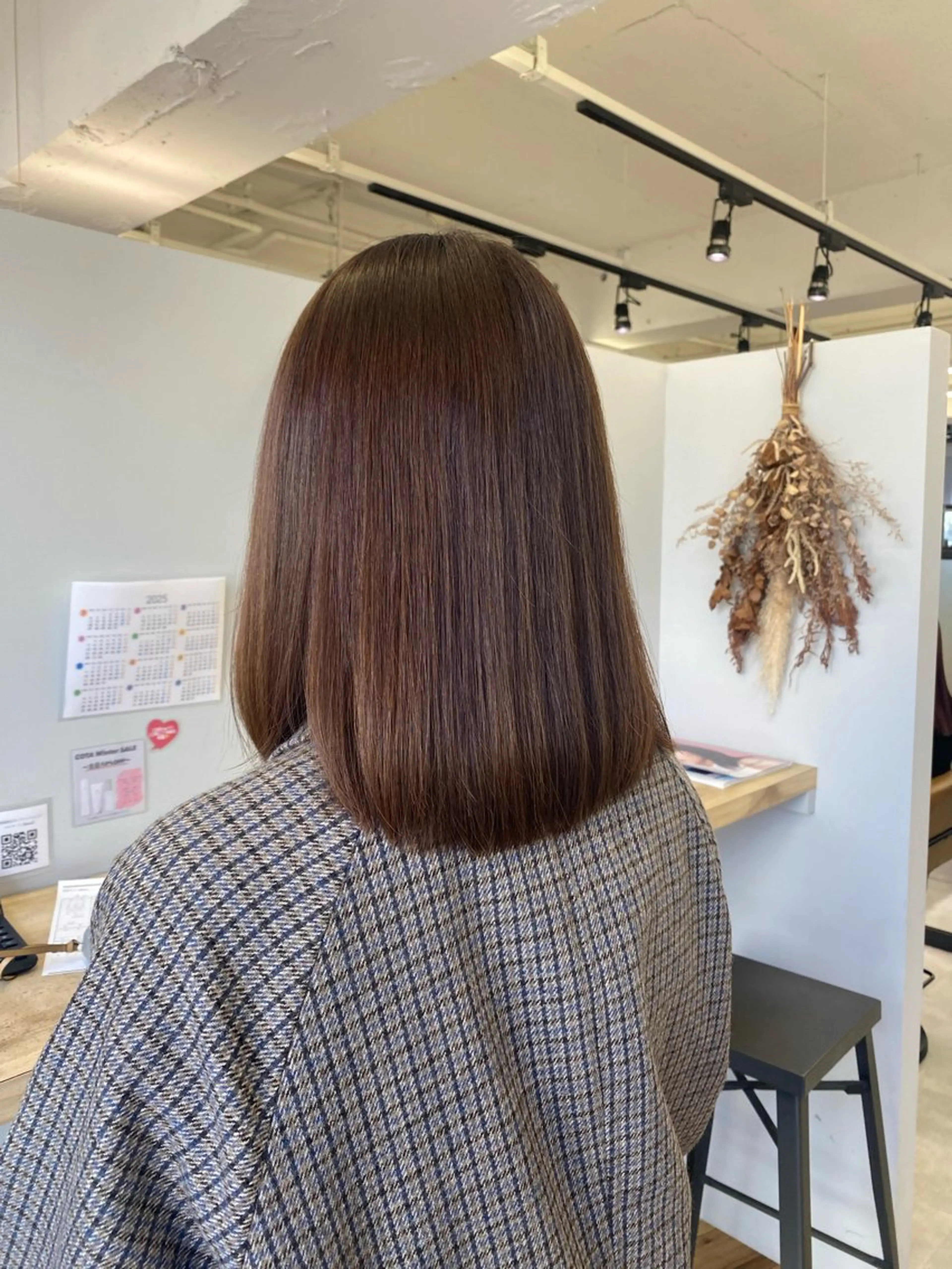 ミディアム カラー カット ヘアカラー MIREI /韓国風 ショート/大阪美容室のヘアスタイル