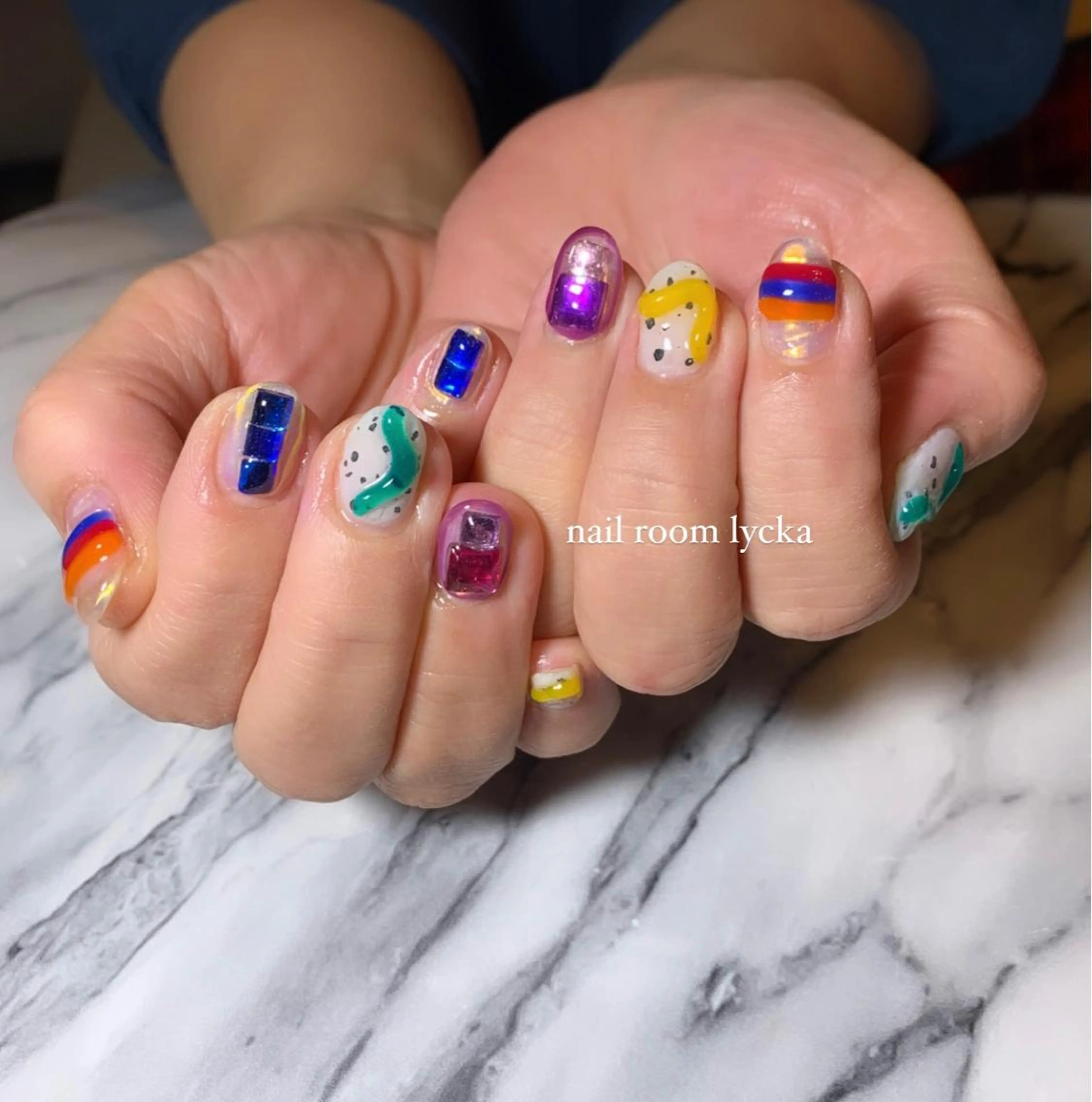 ネイル ﾈｲﾙﾙｰﾑﾘｯｶ 𝐦𝐚𝐲𝐮のネイルデザイン