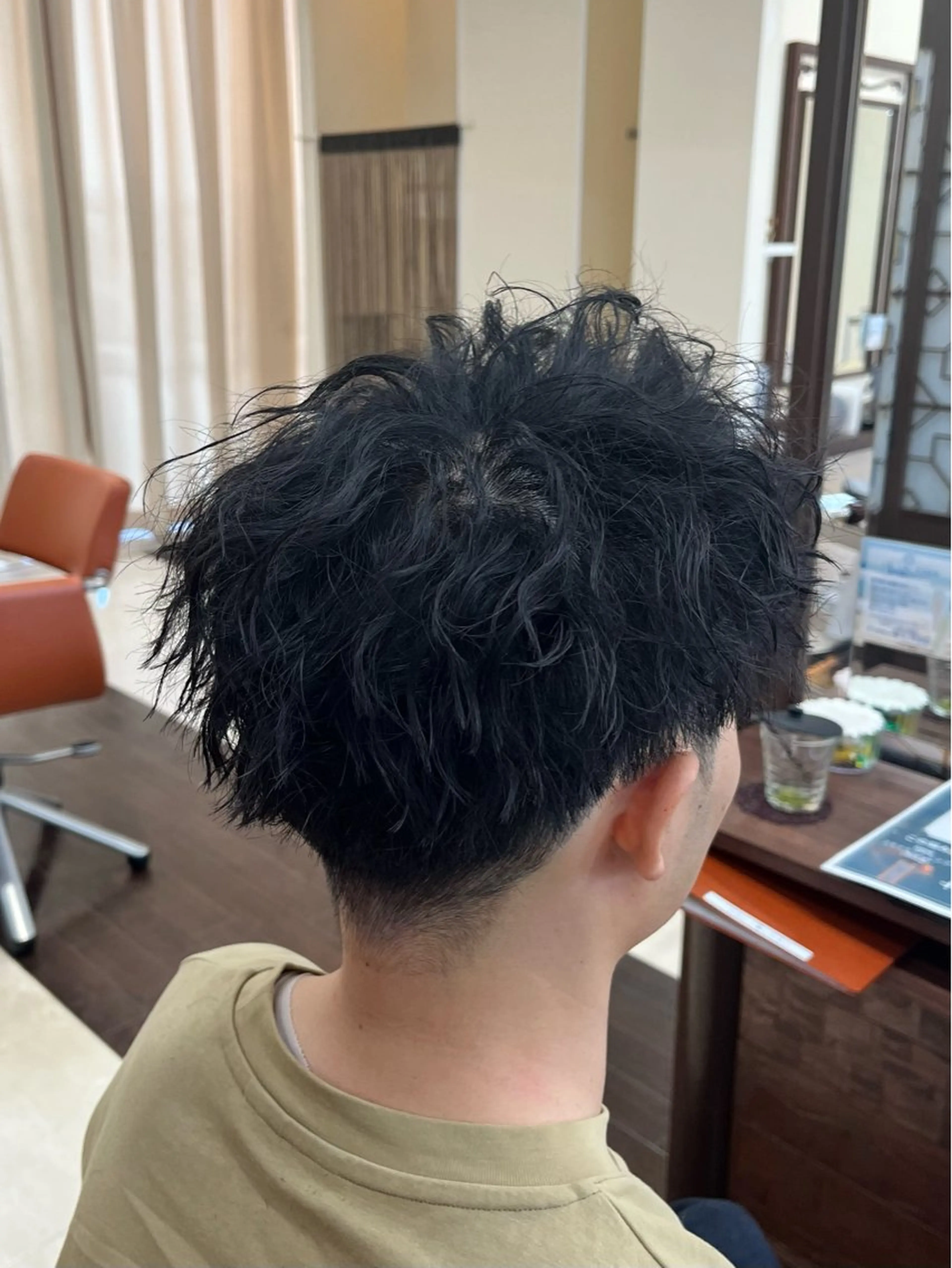 ショート パーマ メンズ メンズパーマ ツイストスパイラルパーマ スパイラルパーマ AROH  men's cut&men's perm 船橋店所属・🧊メンズ特化🧊 高木航希のヘアスタイル