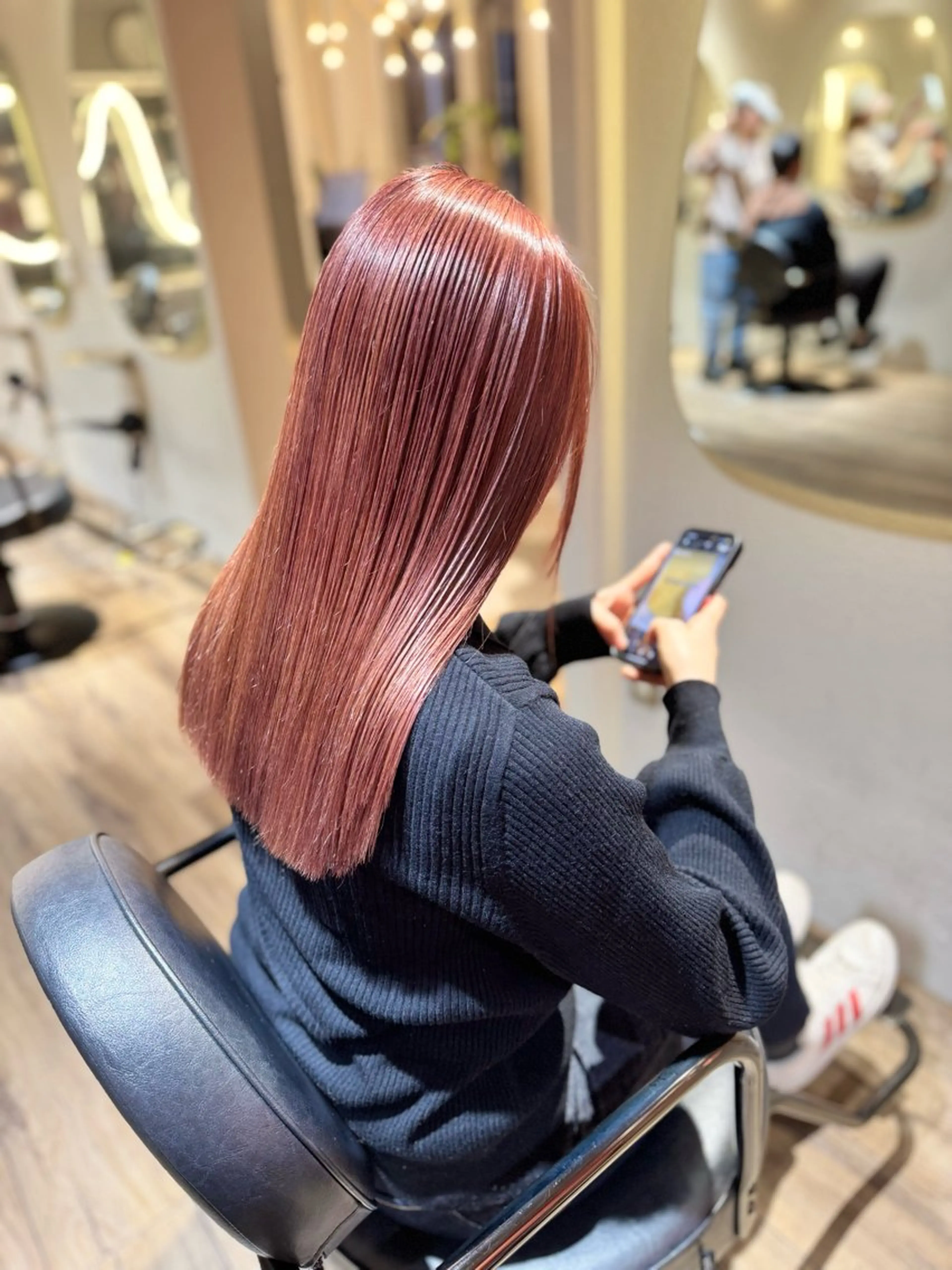 セミロング ヘアカラー 【天満1艶髪】潤艶/ 髪質改善🌹釣本竜哉のヘアスタイル