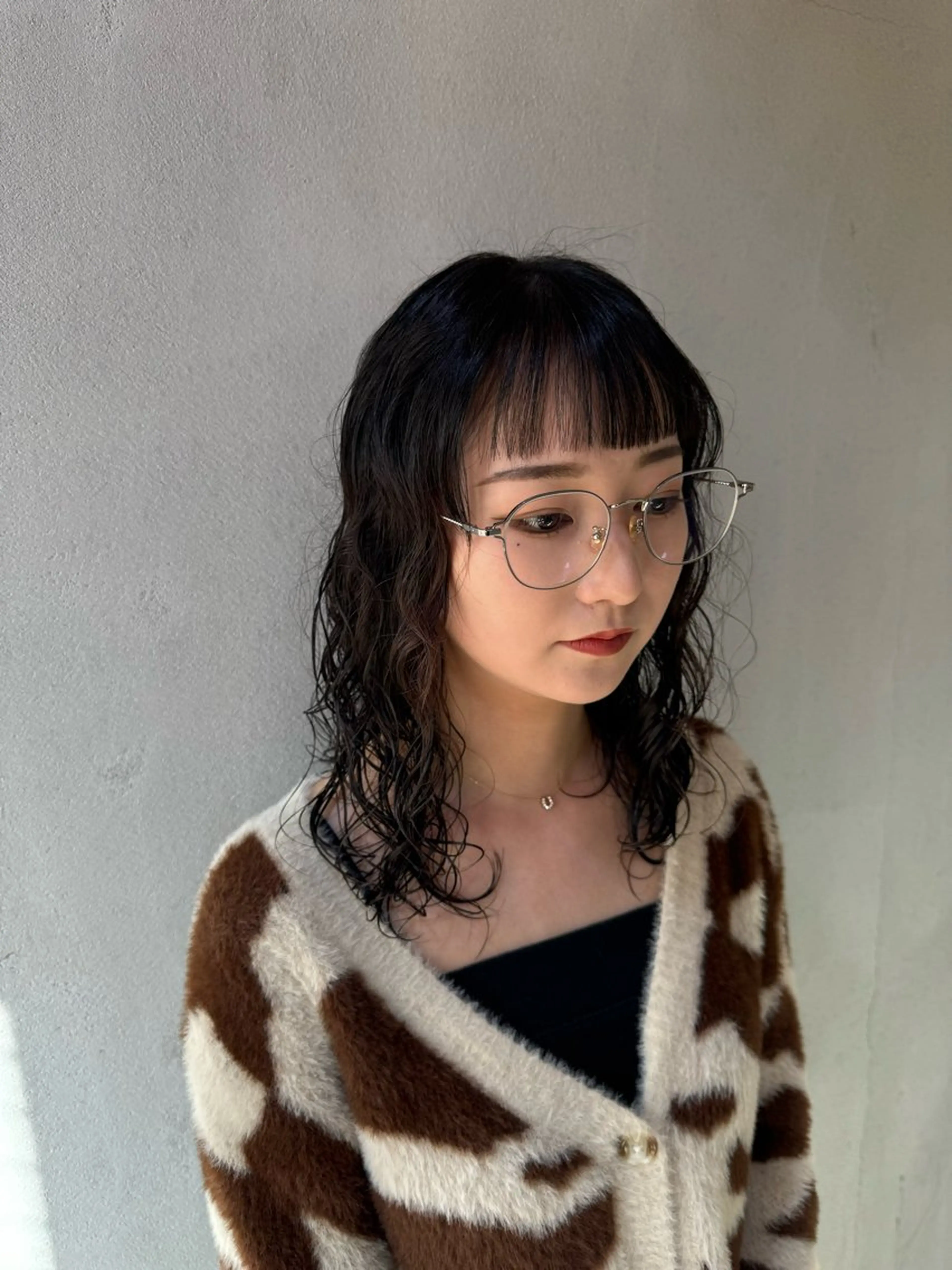 セミロング カット アキト/ メンズ/透明感暗髪のヘアスタイル