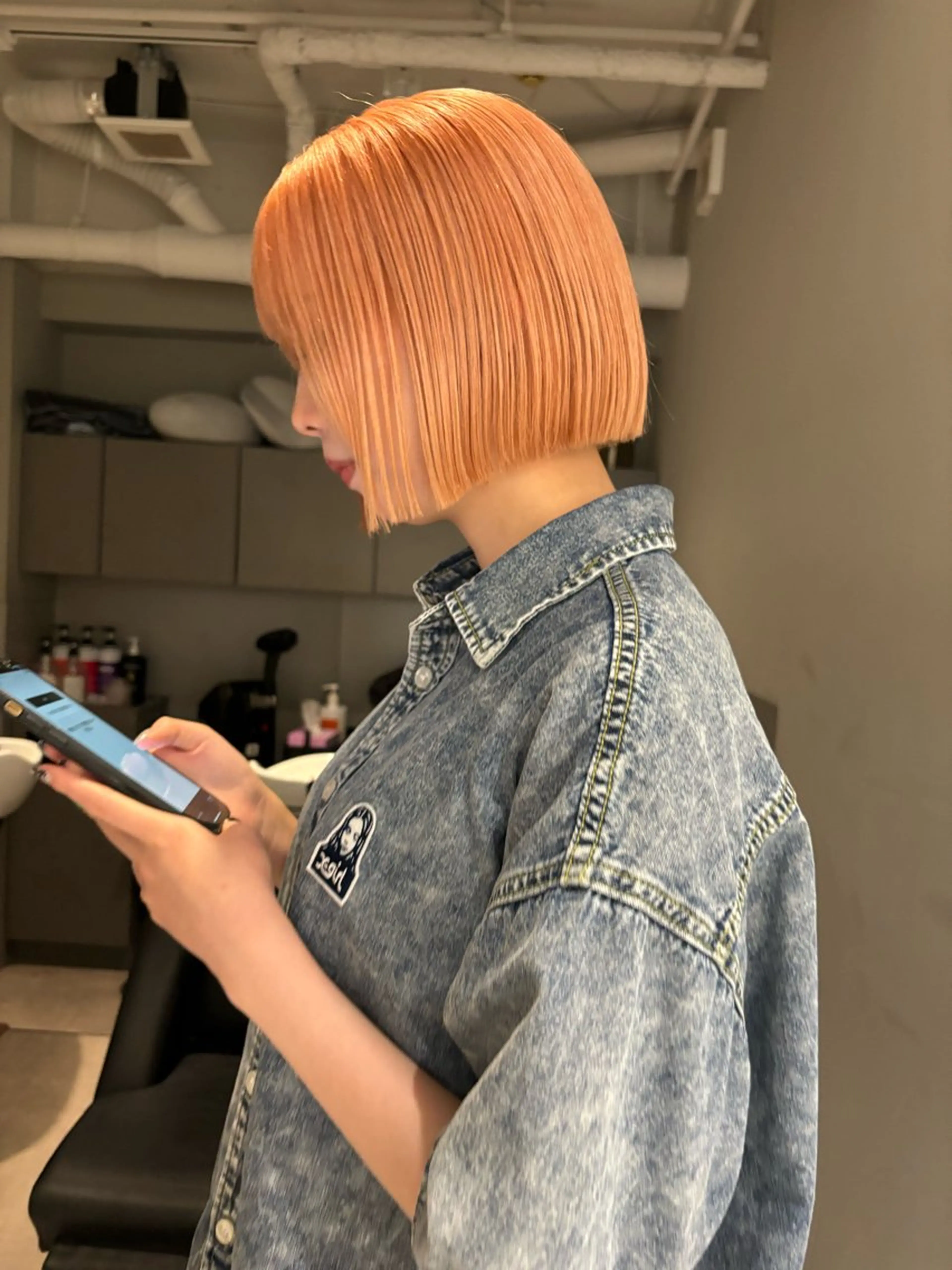 ショート カラー カット ヘアカラー ハイトーン/ ボブ 中村麟のヘアスタイル