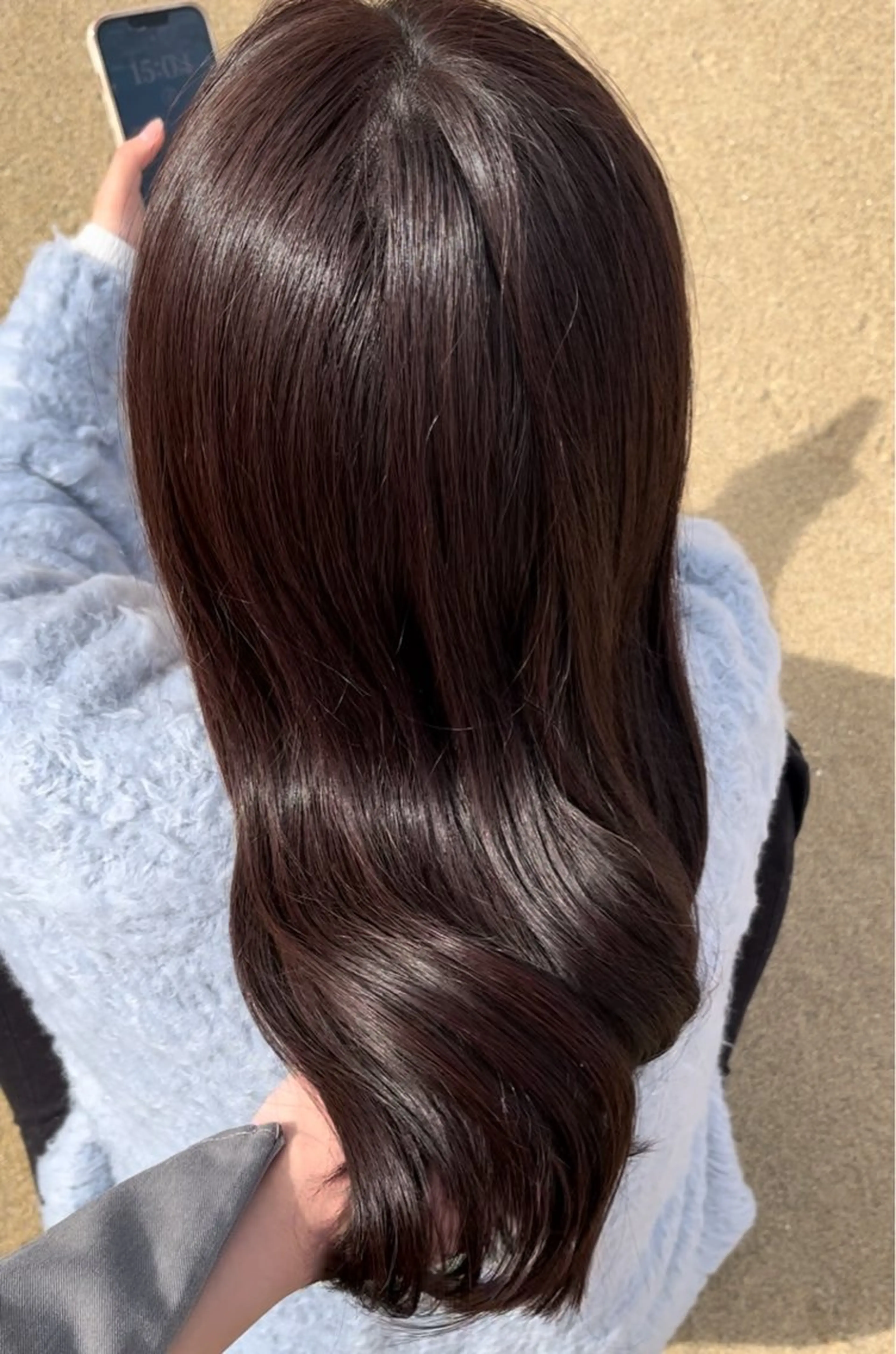 パーソナルカラー診断 + 似合わせ艶カラー(ワンカラー) + 髪質改善トリートメントの写真