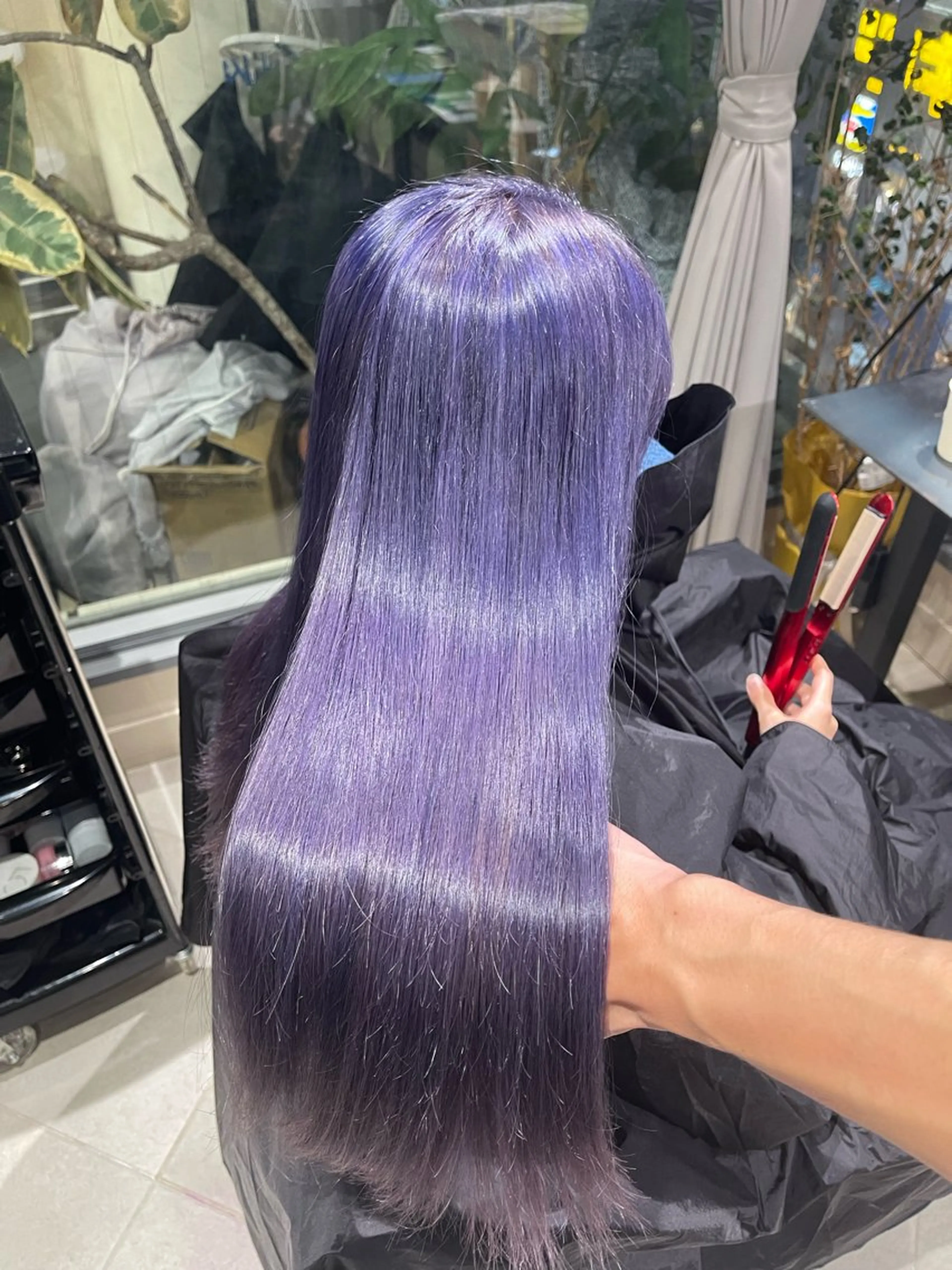 ロング シールエクステ エクステ ハイライト 髪質改善 韓国風ヘア ヘアカラー ブリーチ🔥ベージュ /グレー/daikiのヘアスタイル