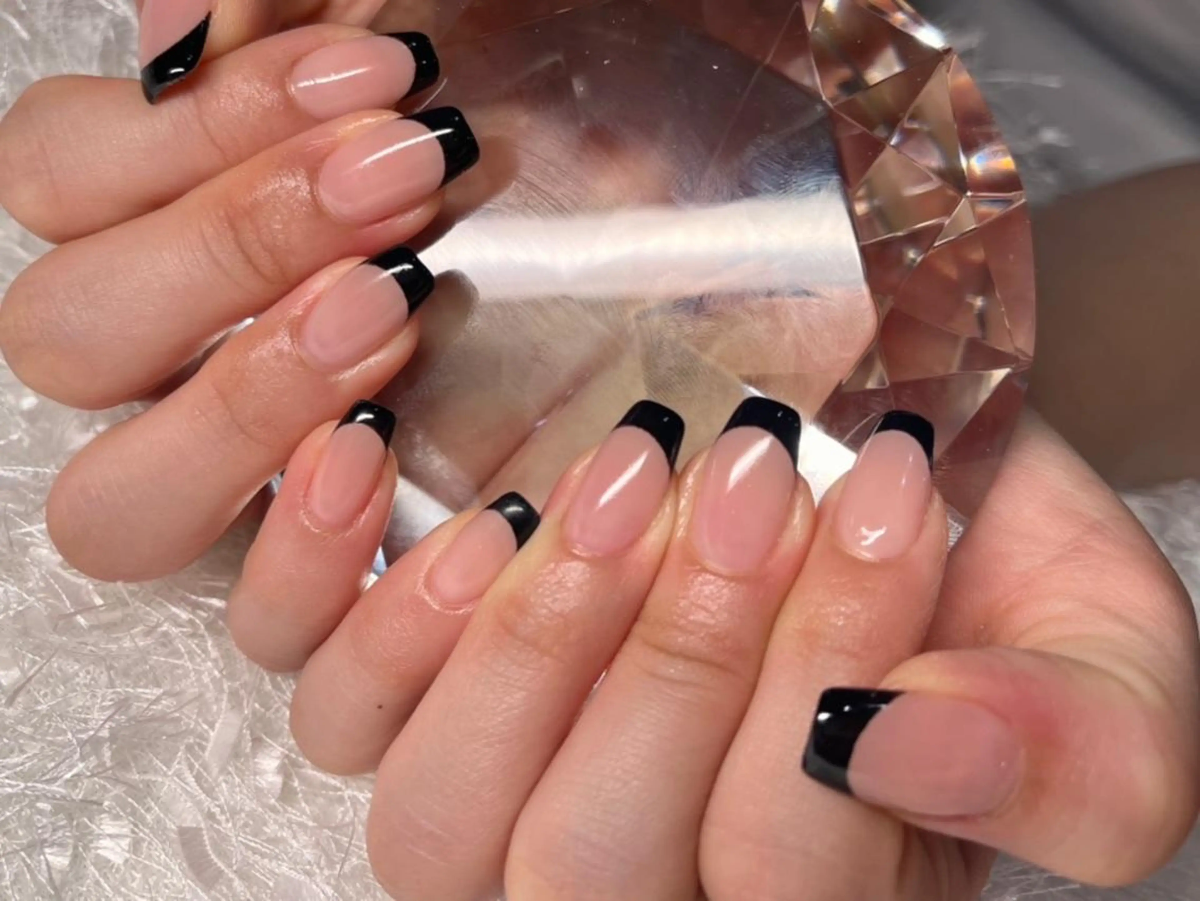 ネイル 長さ出し フレンチネイル ジェルネイル グラデーション 韓国ネイル ハンドネイル Nail&eye Belire 新宿のネイルデザイン