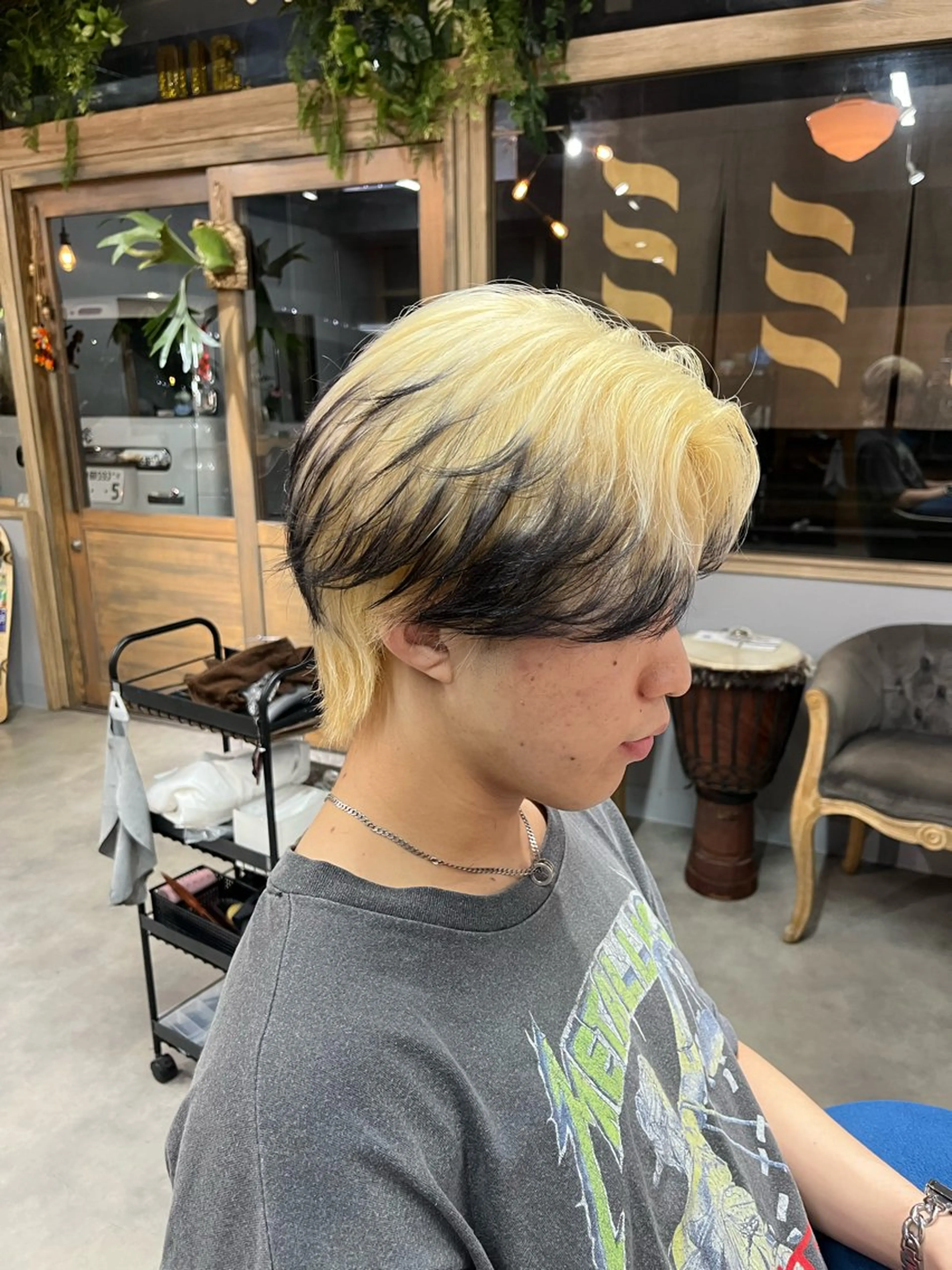 カラー メンズ ヘアカラー 310【サンイチマル】所属・透明感ハイトーン🦄 キラ🌈のヘアスタイル