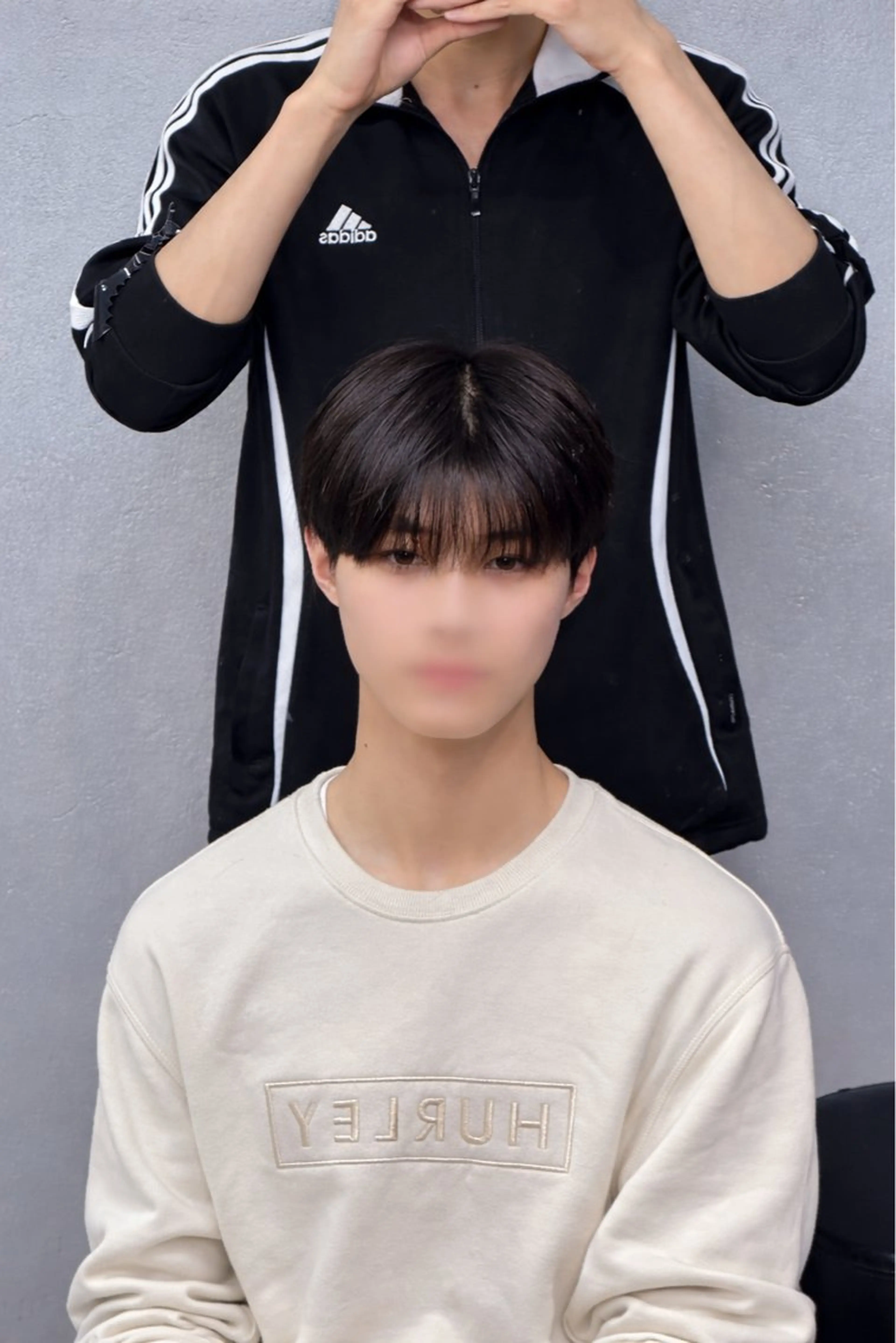 メンズ ダウンパーマ メンズ韓国風 メンズパーマ カット 梅田/パーマ/ 韓国メンズヘア/ハタのヘアスタイル