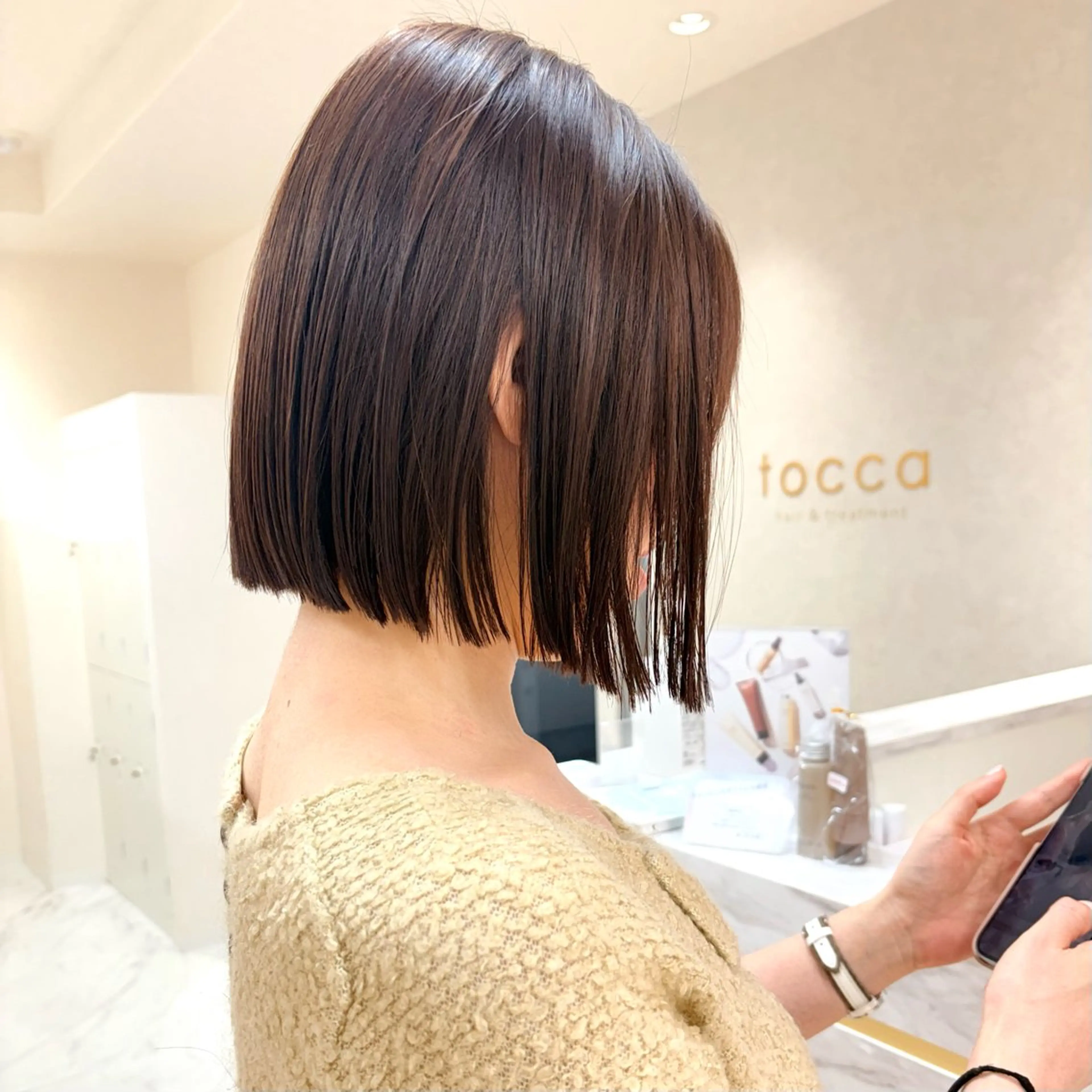 ショート カラー カット ヘアカラー トリートメント SAKURA 髪質改善/ヘアセットのヘアスタイル