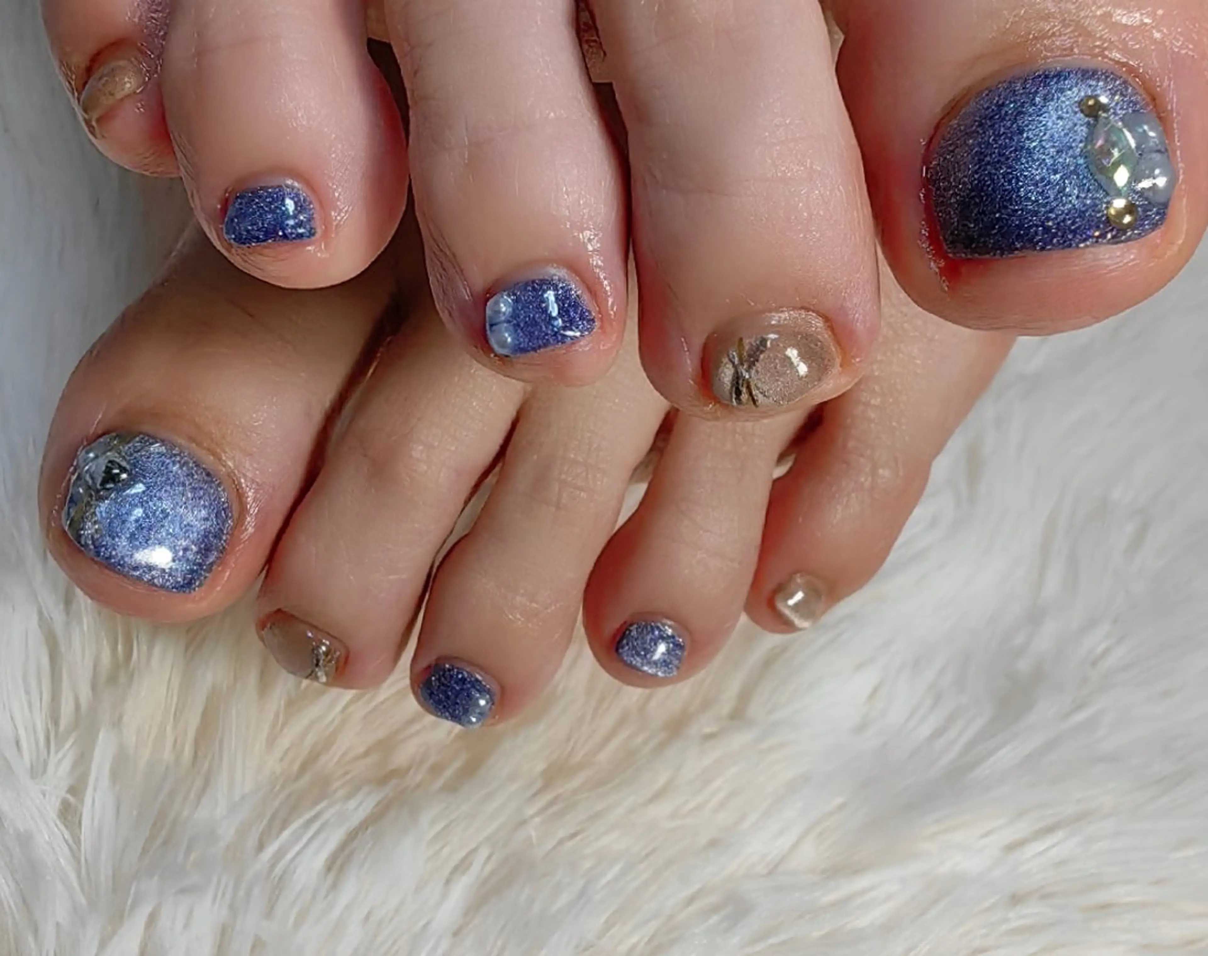 ネイル マグネットネイル フットネイル reve あやののネイルデザイン