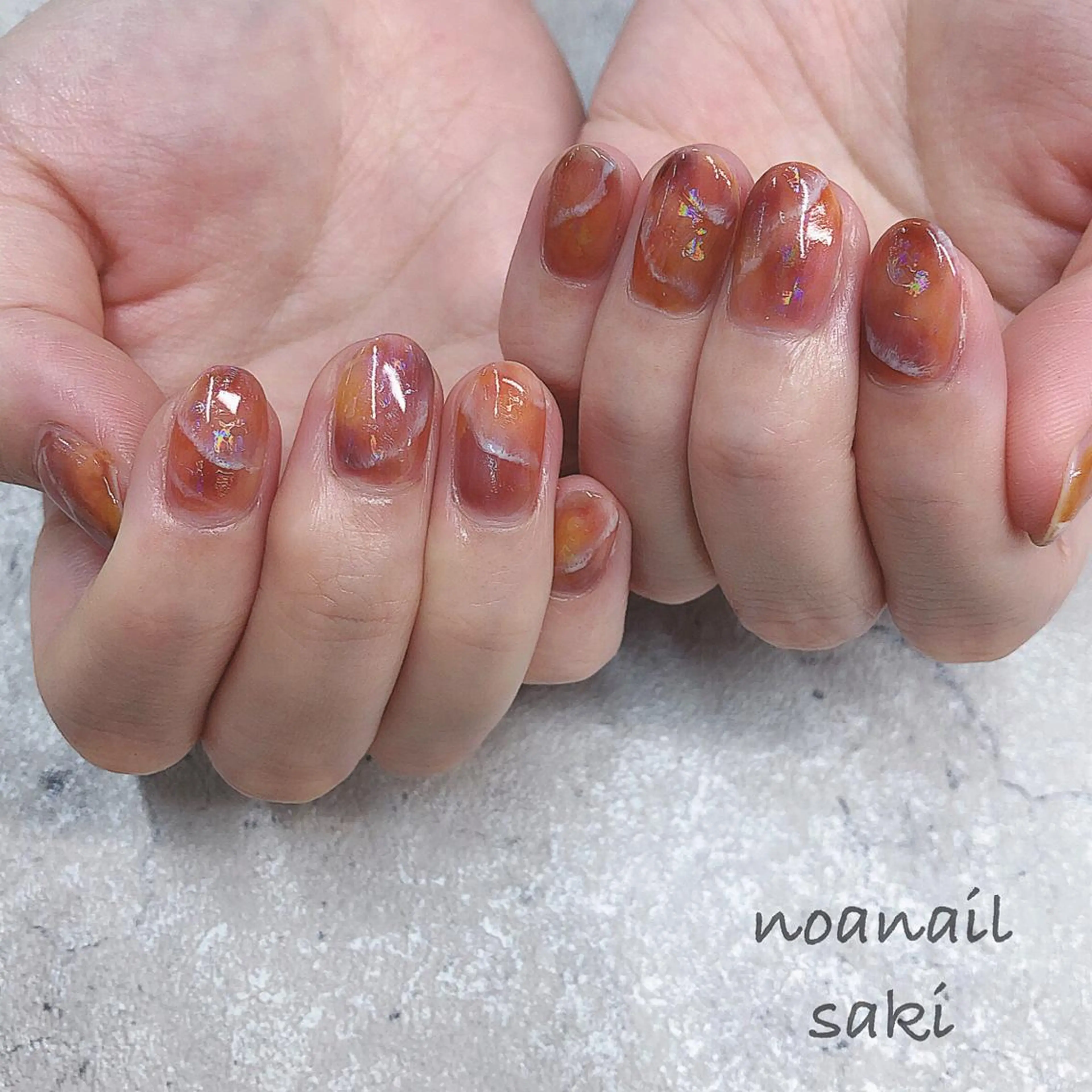 ショート カラー ネイル アートネイル nailsalon noa所属・nailist sakiのネイルデザイン