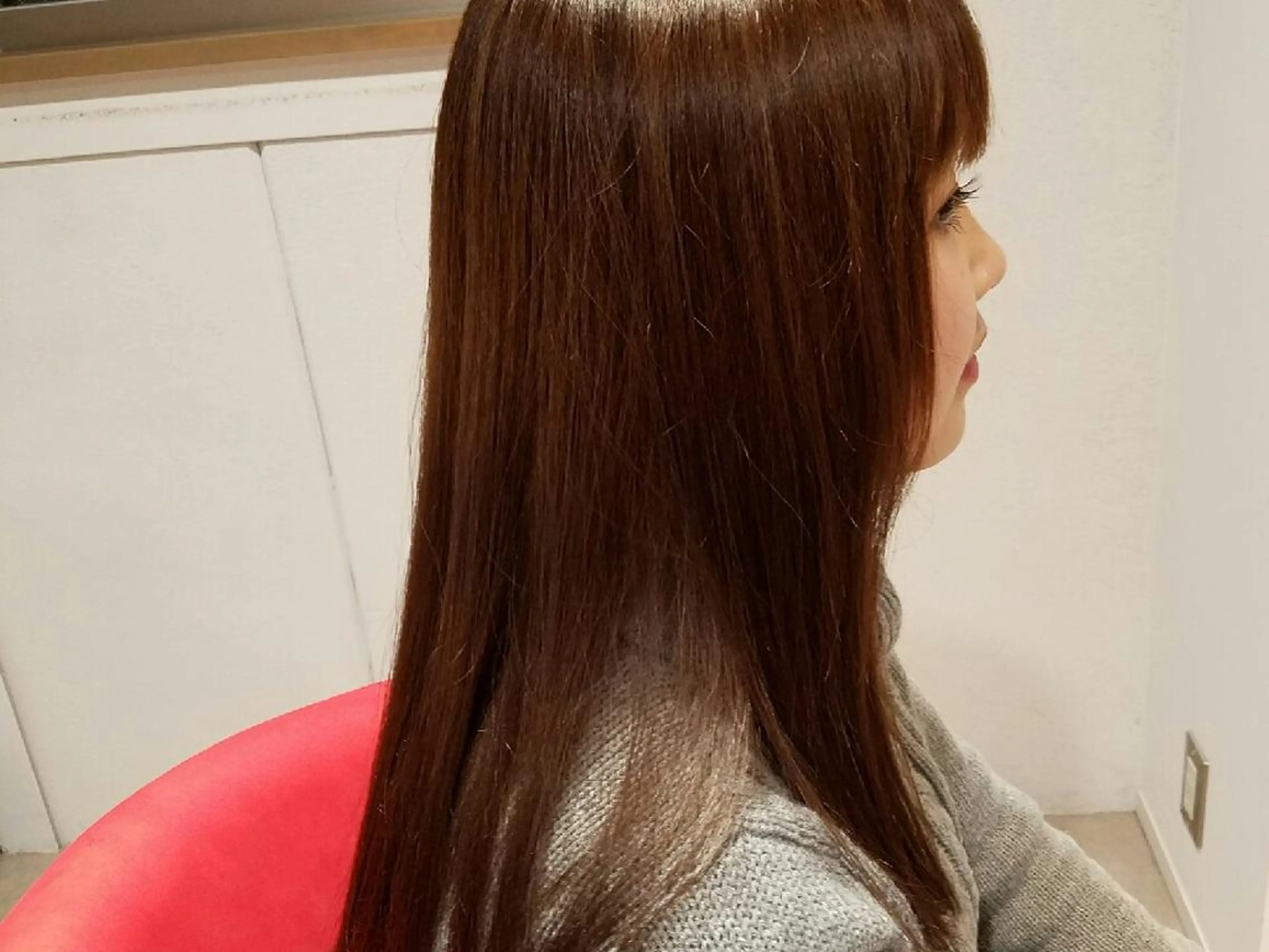 ロング セミロング カラー アッシュ 透明感カラー Blanc 梅田所属・田中 光のヘアスタイル