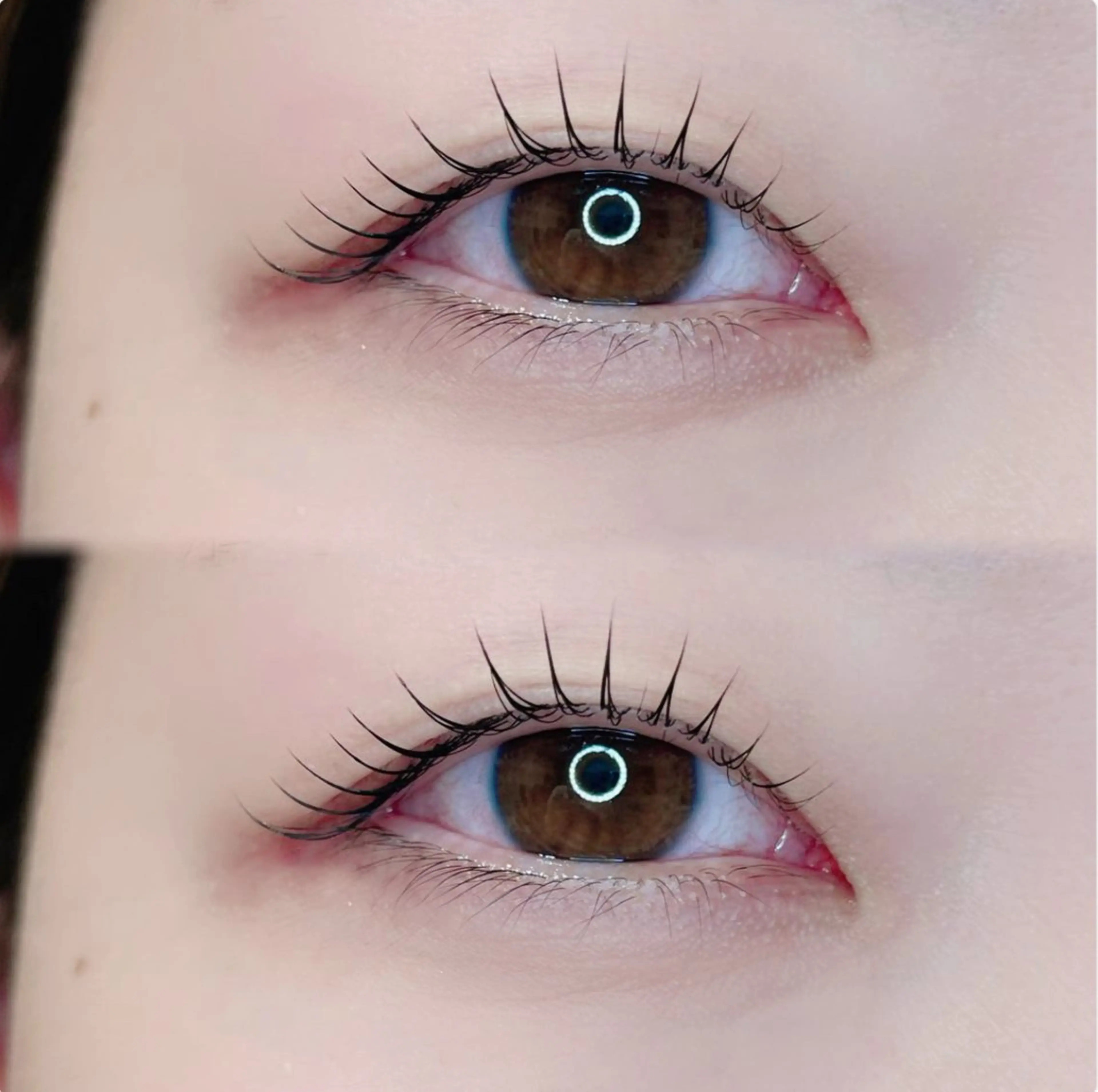 マツエク・マツパ 韓国風マツエク パリジェンヌラッシュリフト まつげパーマ 一重×まつ毛パーマ アップワードラッシュ マツパ NIKA  黒川店 久世の眉毛・アイブロウイメージ