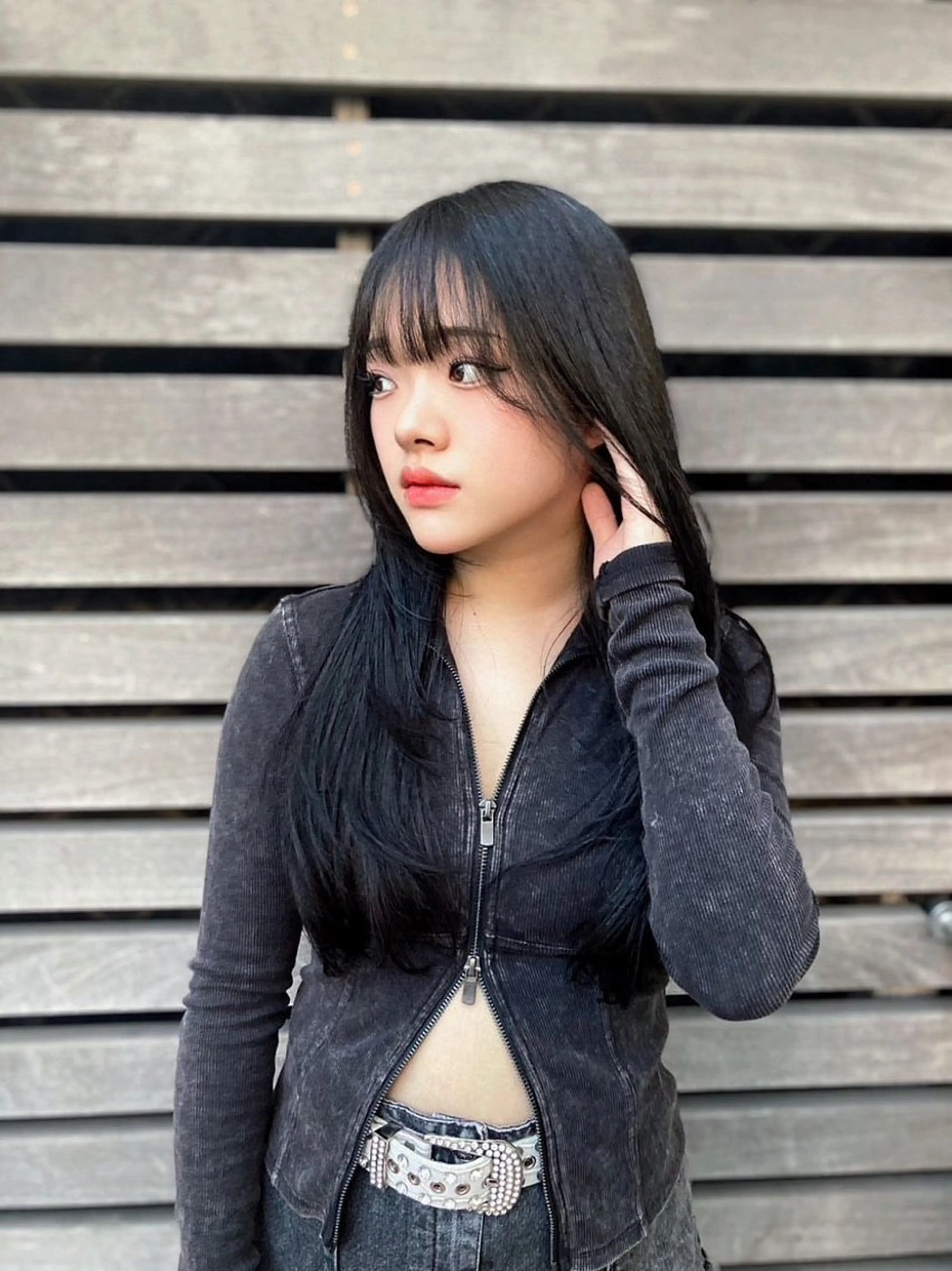 ロング カラー ウルフレイヤー エクステ/kokiのヘアスタイル