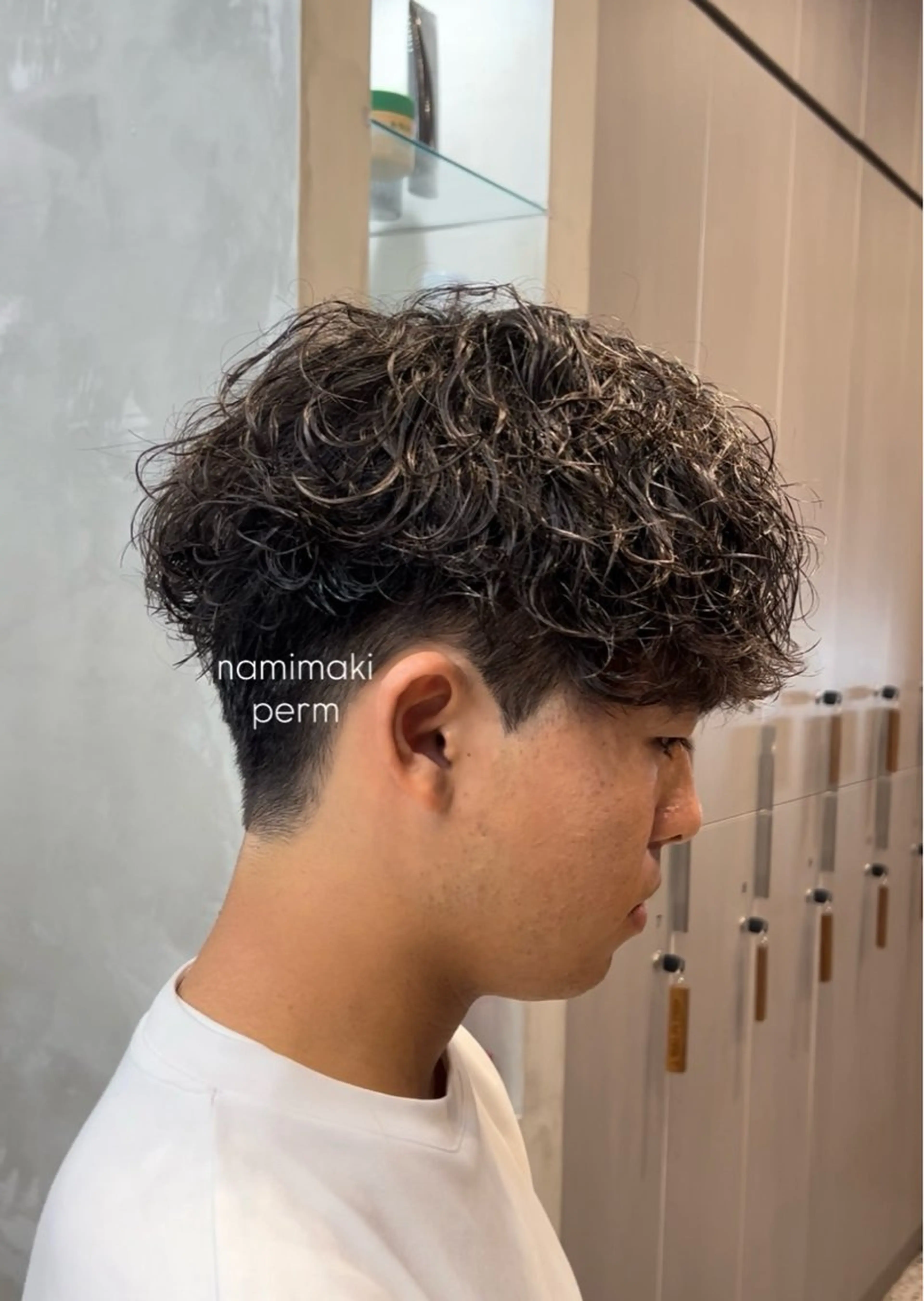 ショート パーマ メンズ カット パーマ しずく🤍🧸 / fifthパーマのヘアスタイル