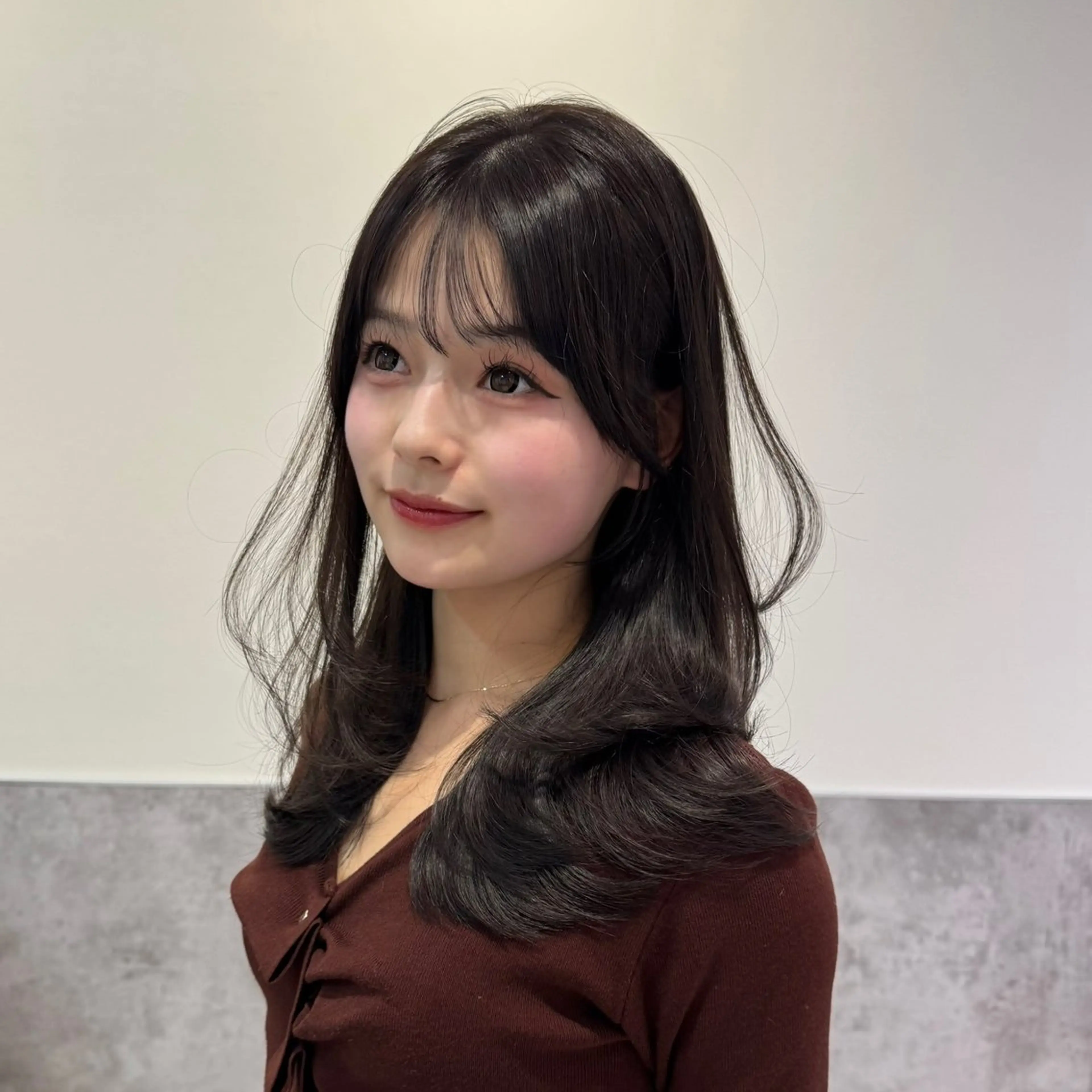 ロング カラー ベージュカラー レイヤーカット カット ヘアカラー トリートメント GO TODAY 原宿Verno店所属・韓国系支持率No.1 レイヤー特化/きょうのヘアスタイル