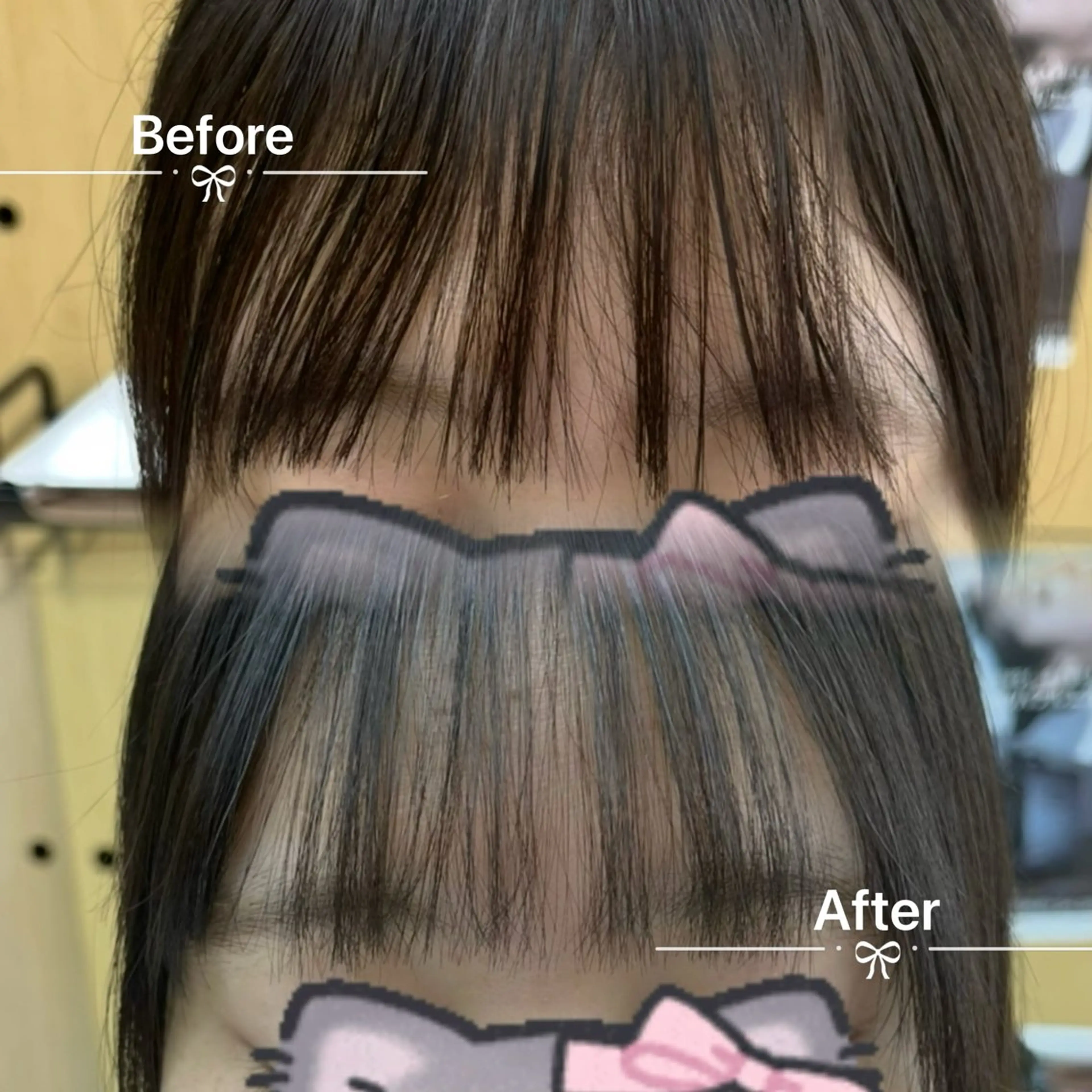 【朝がラクに🎶ྀི】前髪縮毛矯正+似合わせ全体カット🎀の写真