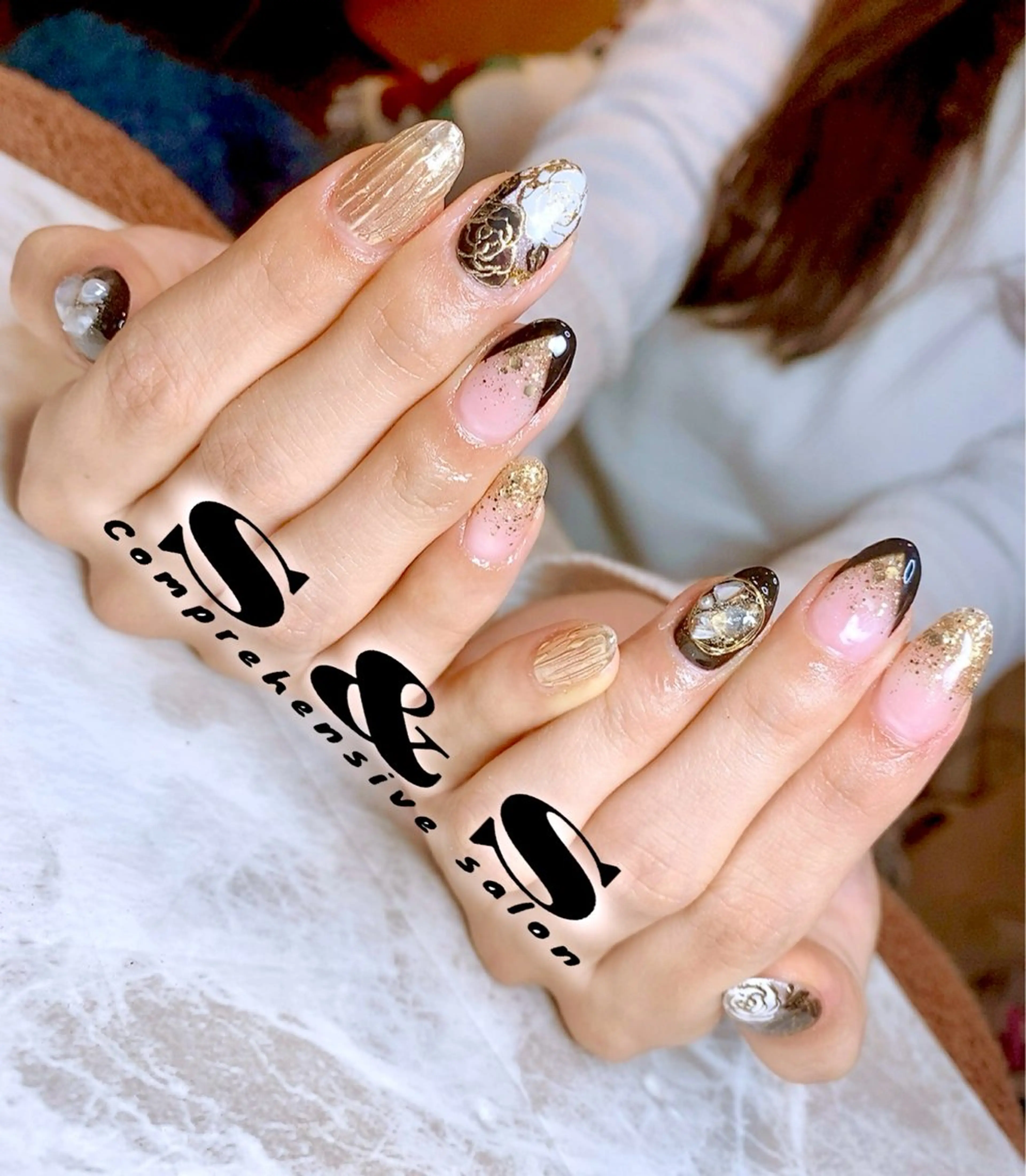 ネイル 成人式 長さ出し メンズネイル 持ち込み スカルプネイル S&S 村田小百合のネイルデザイン