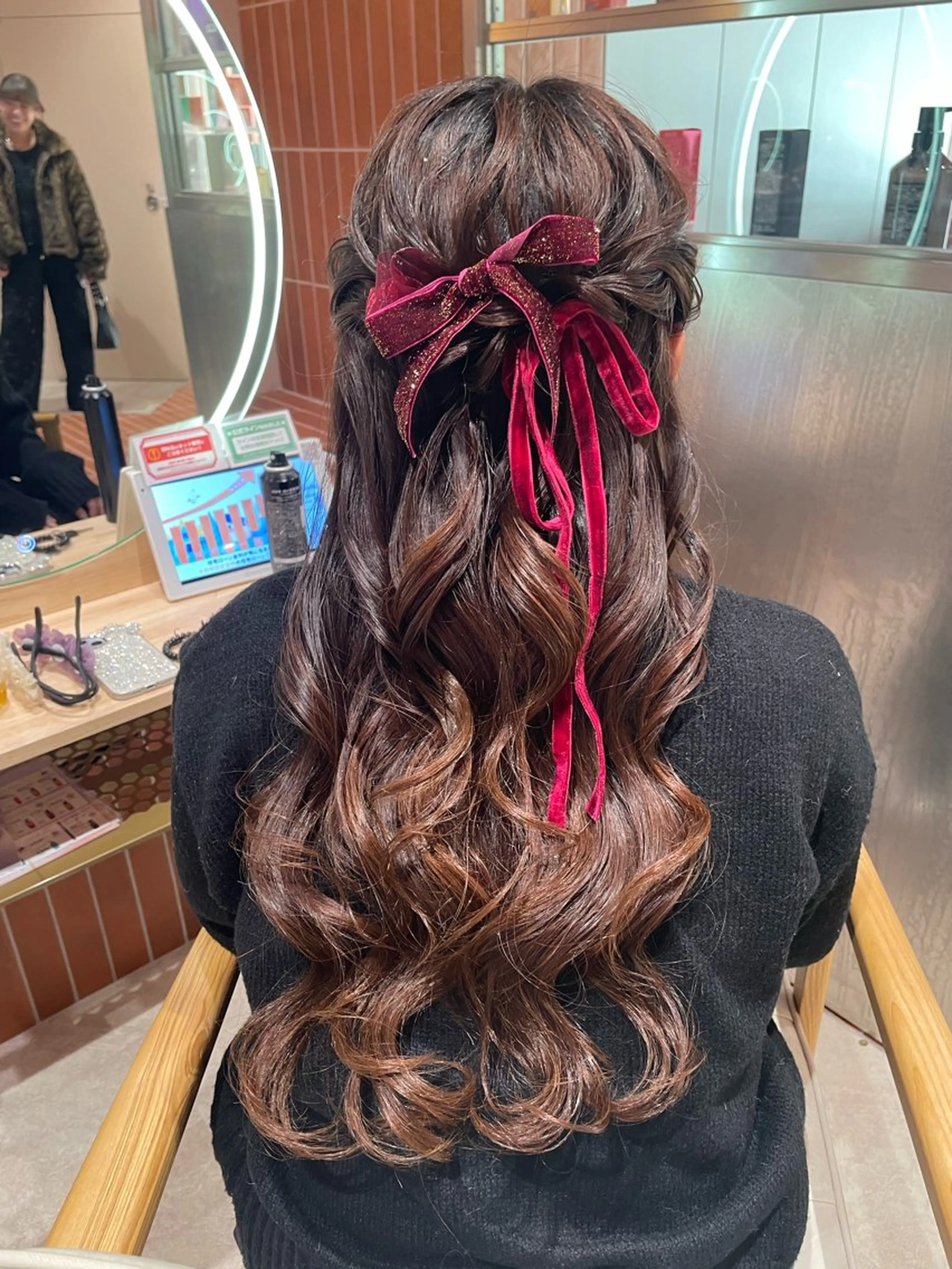 ロング ヘアセット ‪るか/‪透明感 カラー/アレンジのヘアスタイル