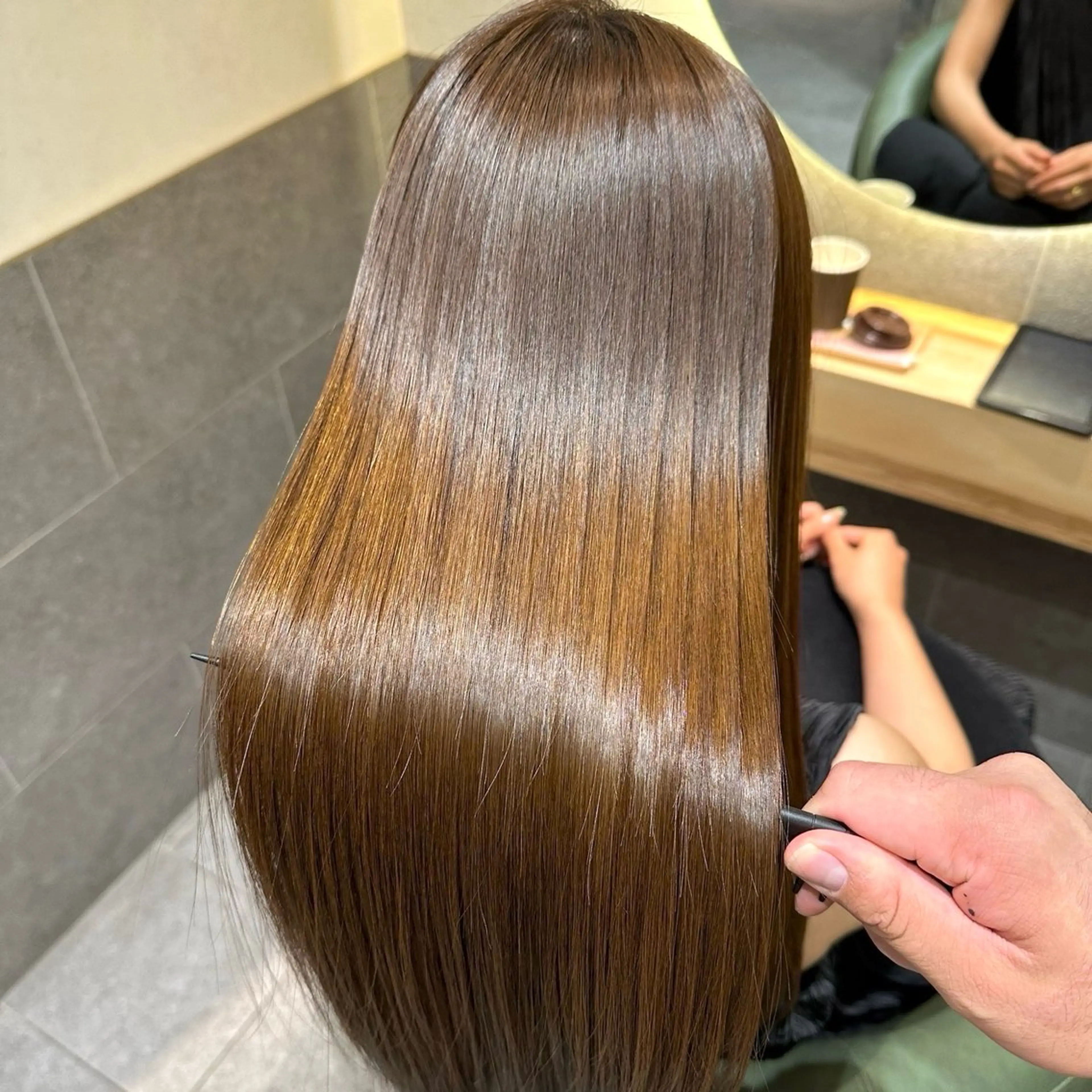 ロング カット 縮毛矯正 🫧縮毛矯正🫧 yuriのヘアスタイル