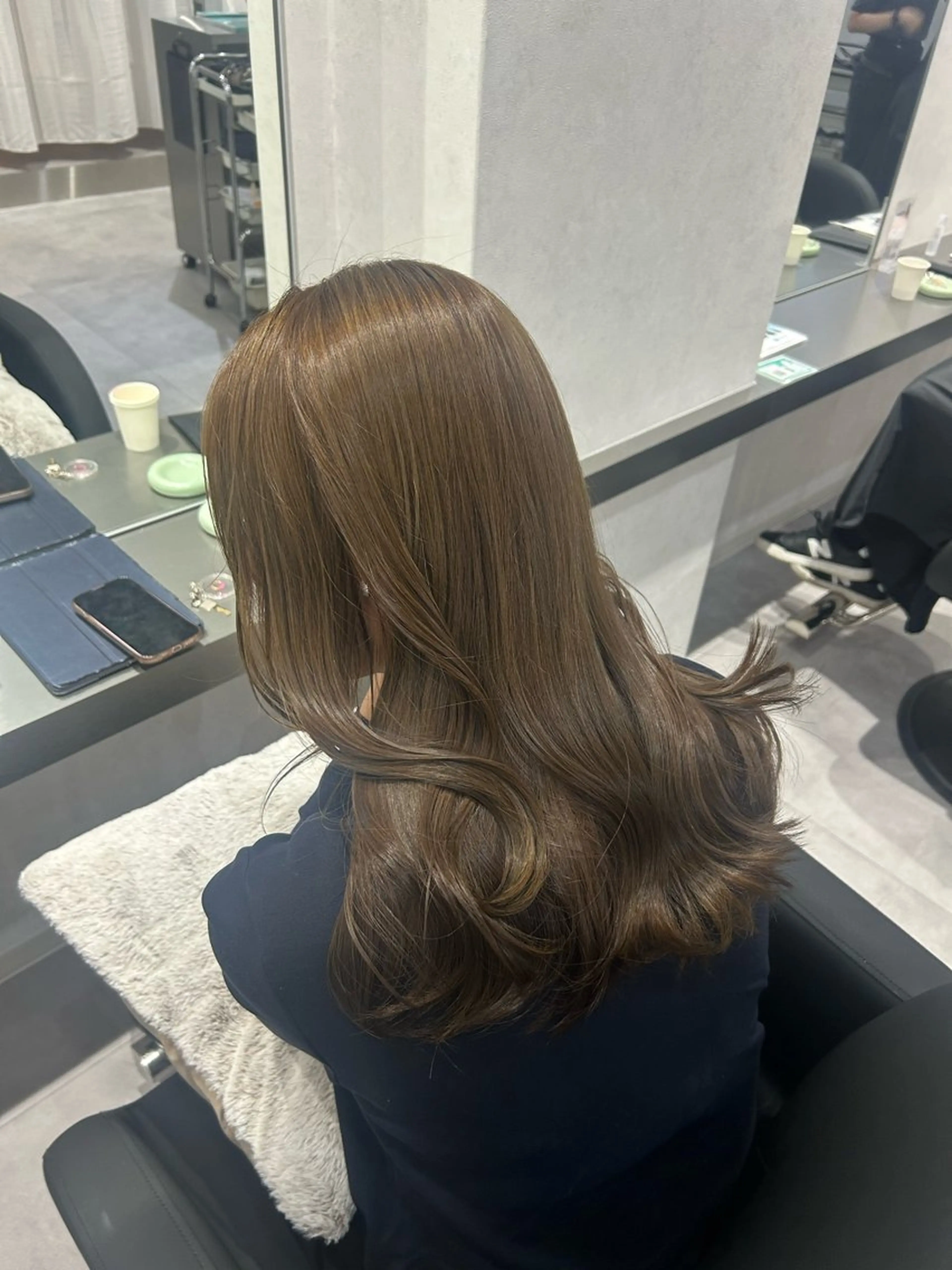 セミロング カラー カット ヘアカラー 艶髪/レイヤー 🦋MIYUUのヘアスタイル