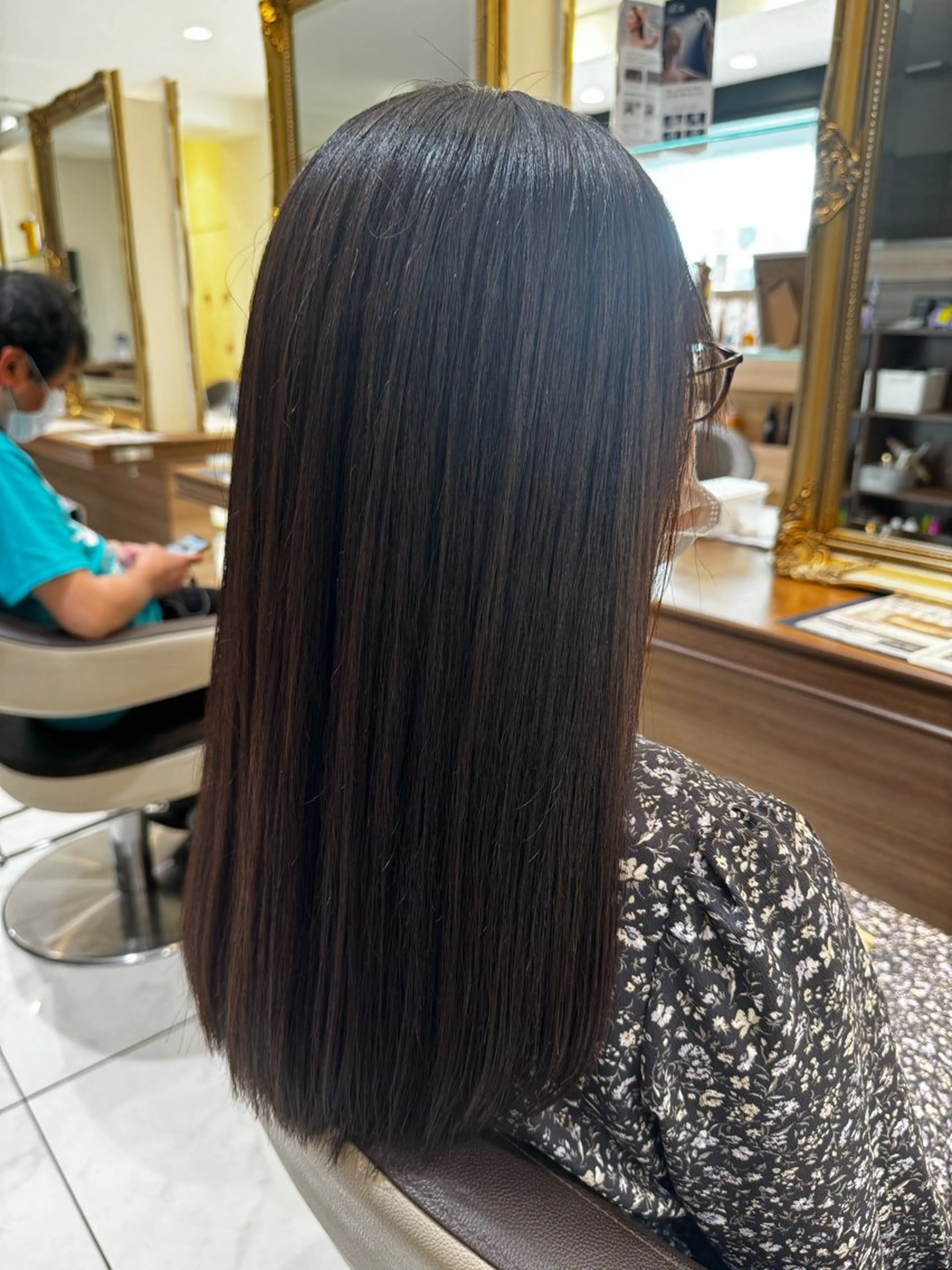 ロング カット 縮毛矯正 トリートメント 松田 一希のヘアスタイル