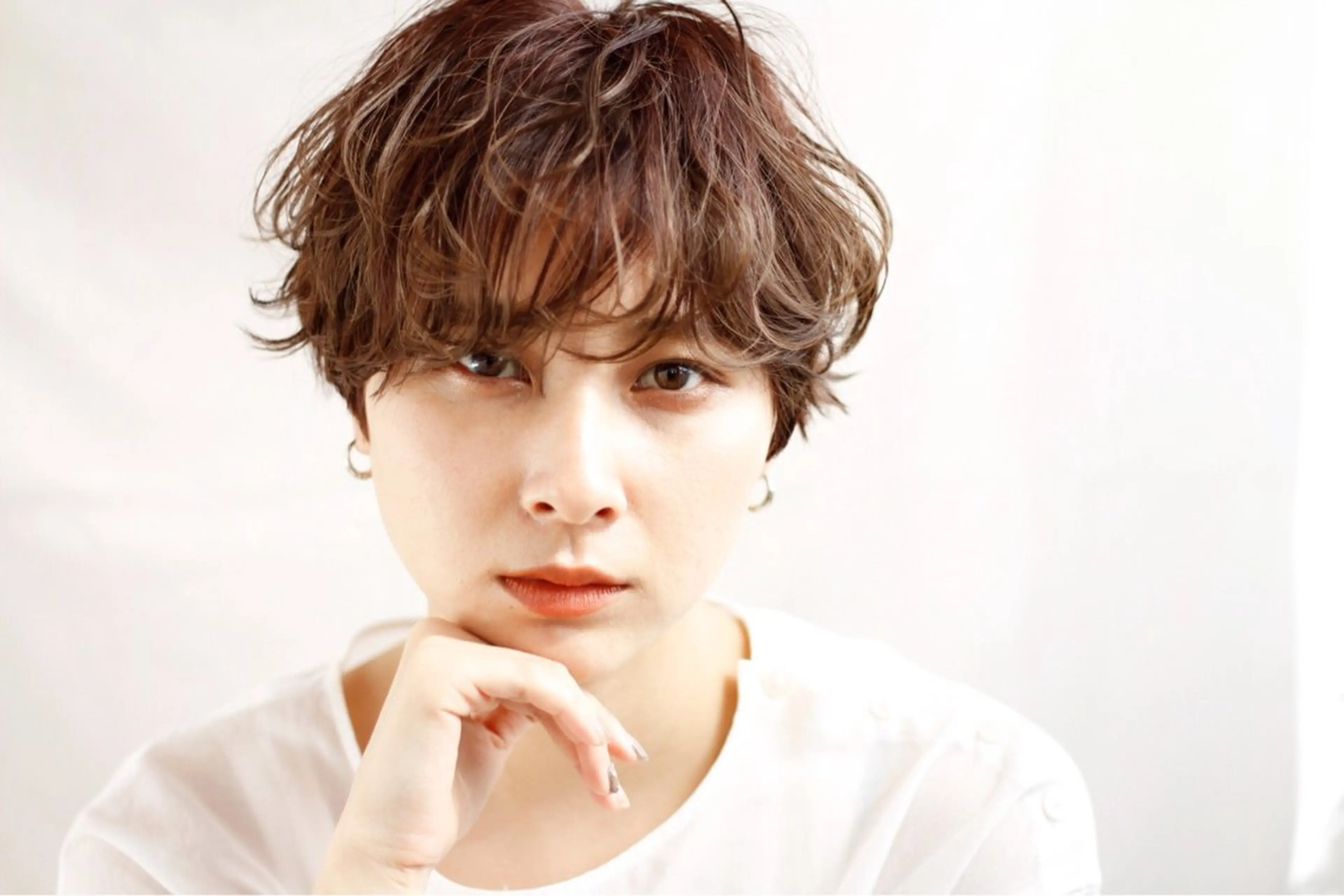 ショート 顔周りデザイン/ ママ美容師/濱ほのかのヘアスタイル