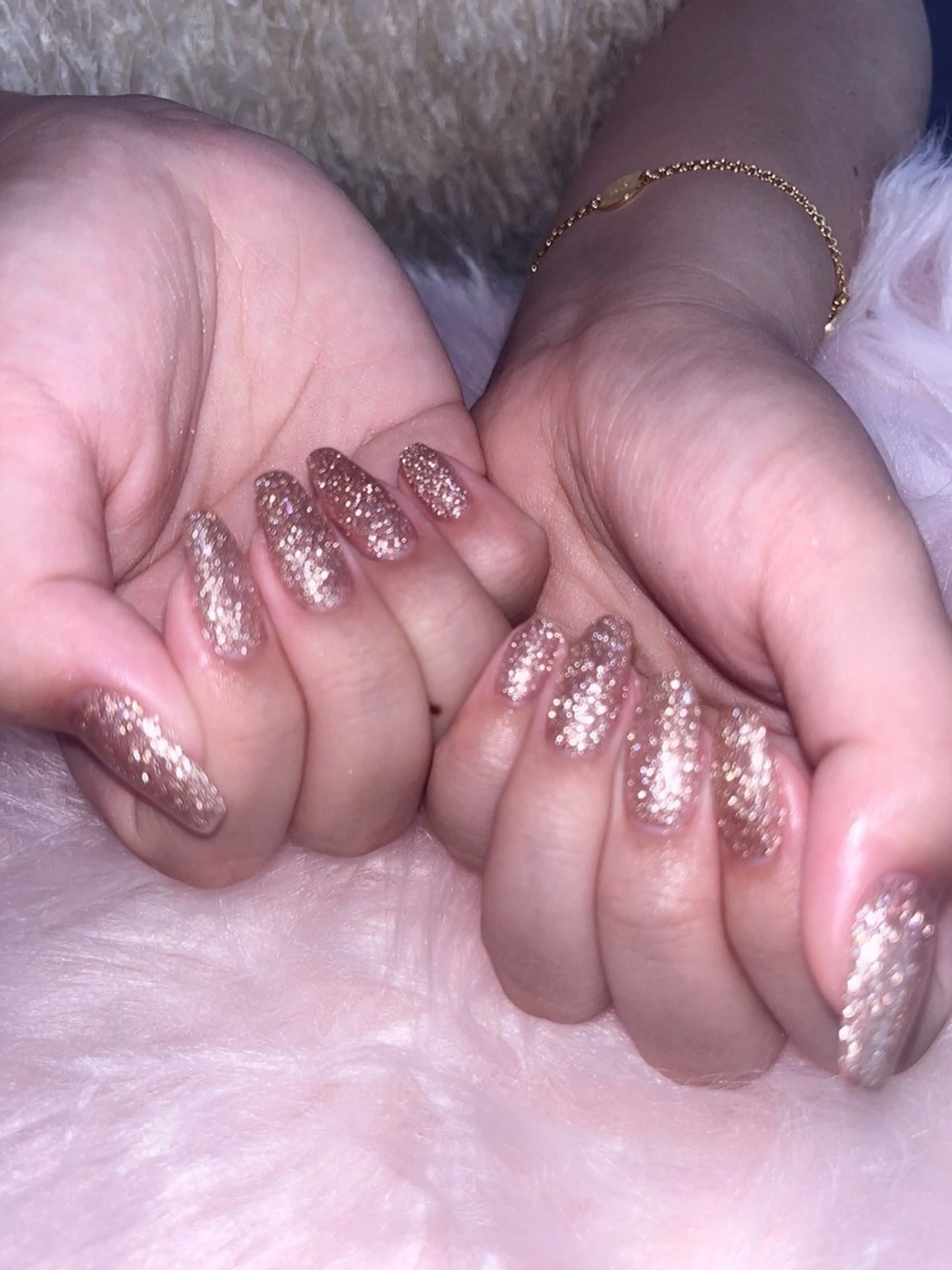 ネイル キラキラネイル ラメ(グリッター) ワンカラーネイル ♡ KAEDE ♡のネイルデザイン