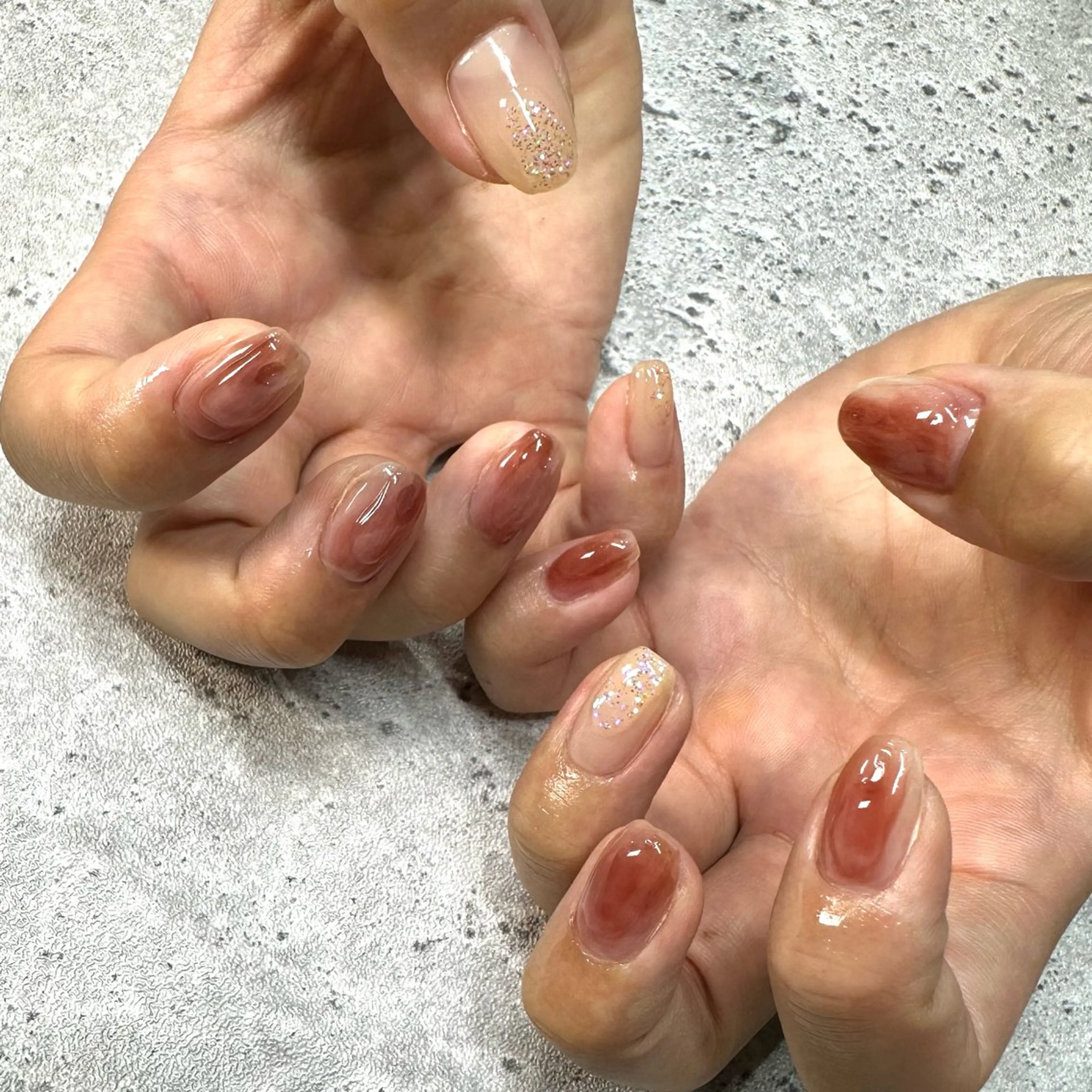 ネイル ハンドネイル 水戸 彩夏のネイルデザイン