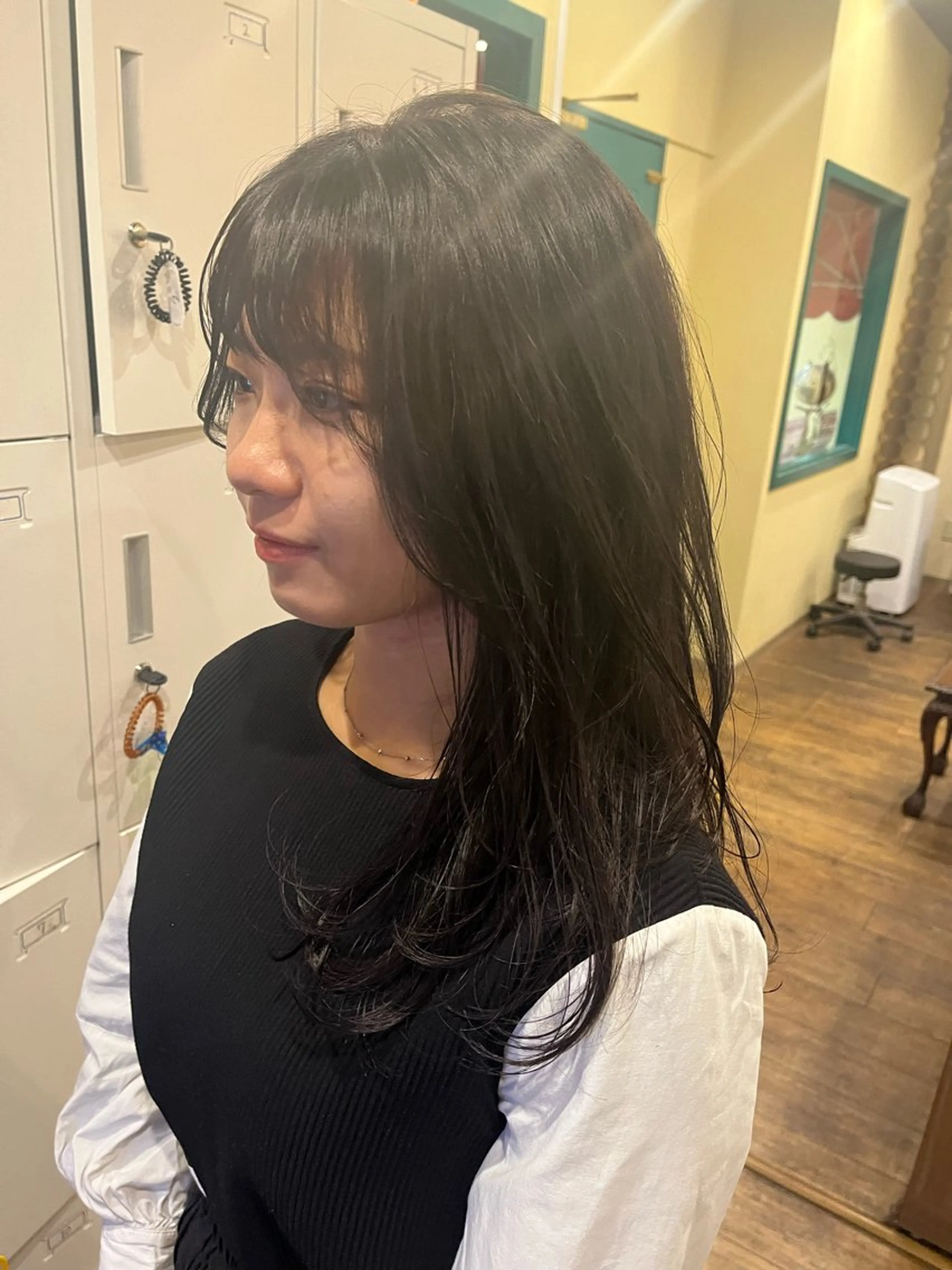 セミロング レイヤーカット GALETTE UMEDA所属・森澤 叶実のヘアスタイル