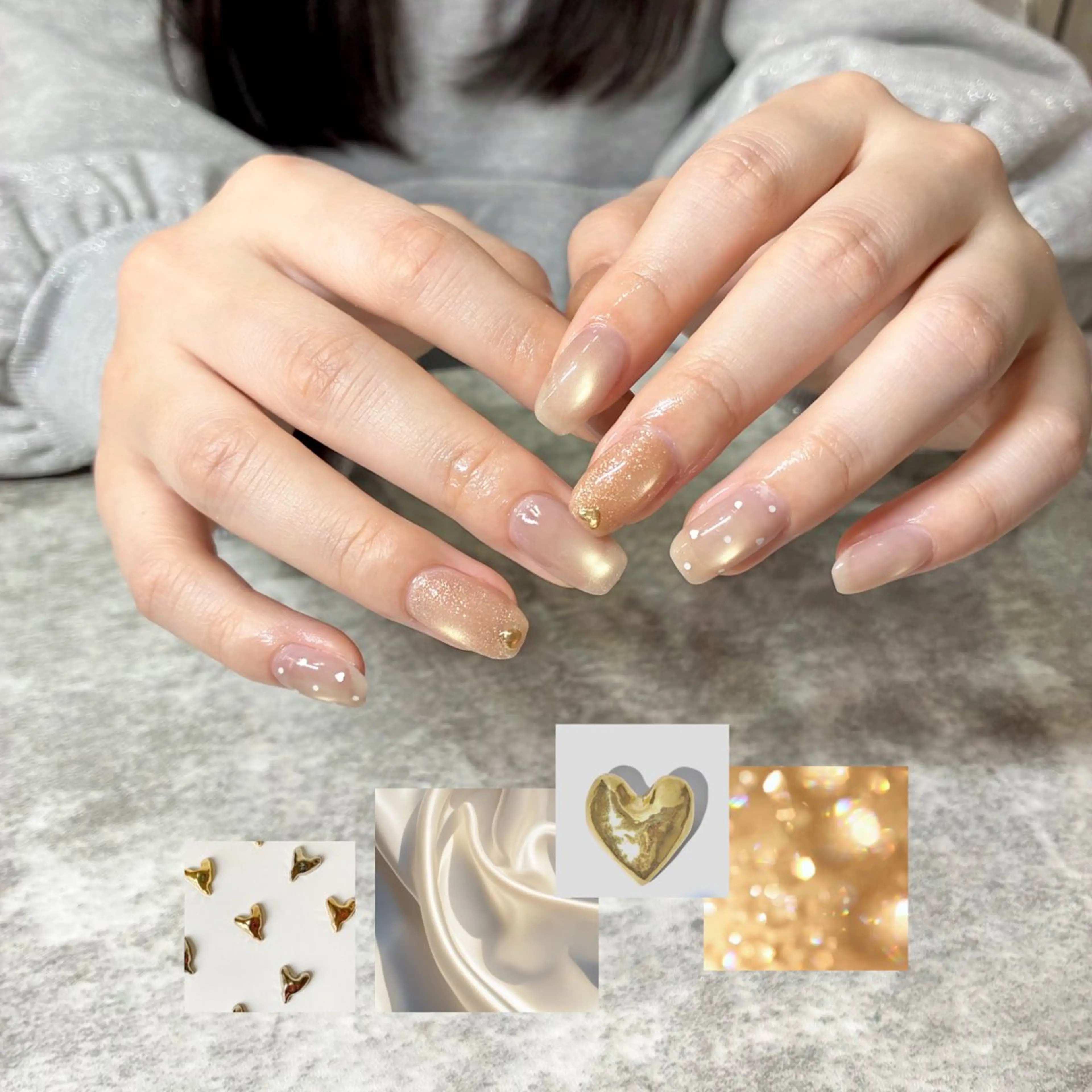 ネイル バレンタイン ハンドネイル glaNje shioriのネイルデザイン