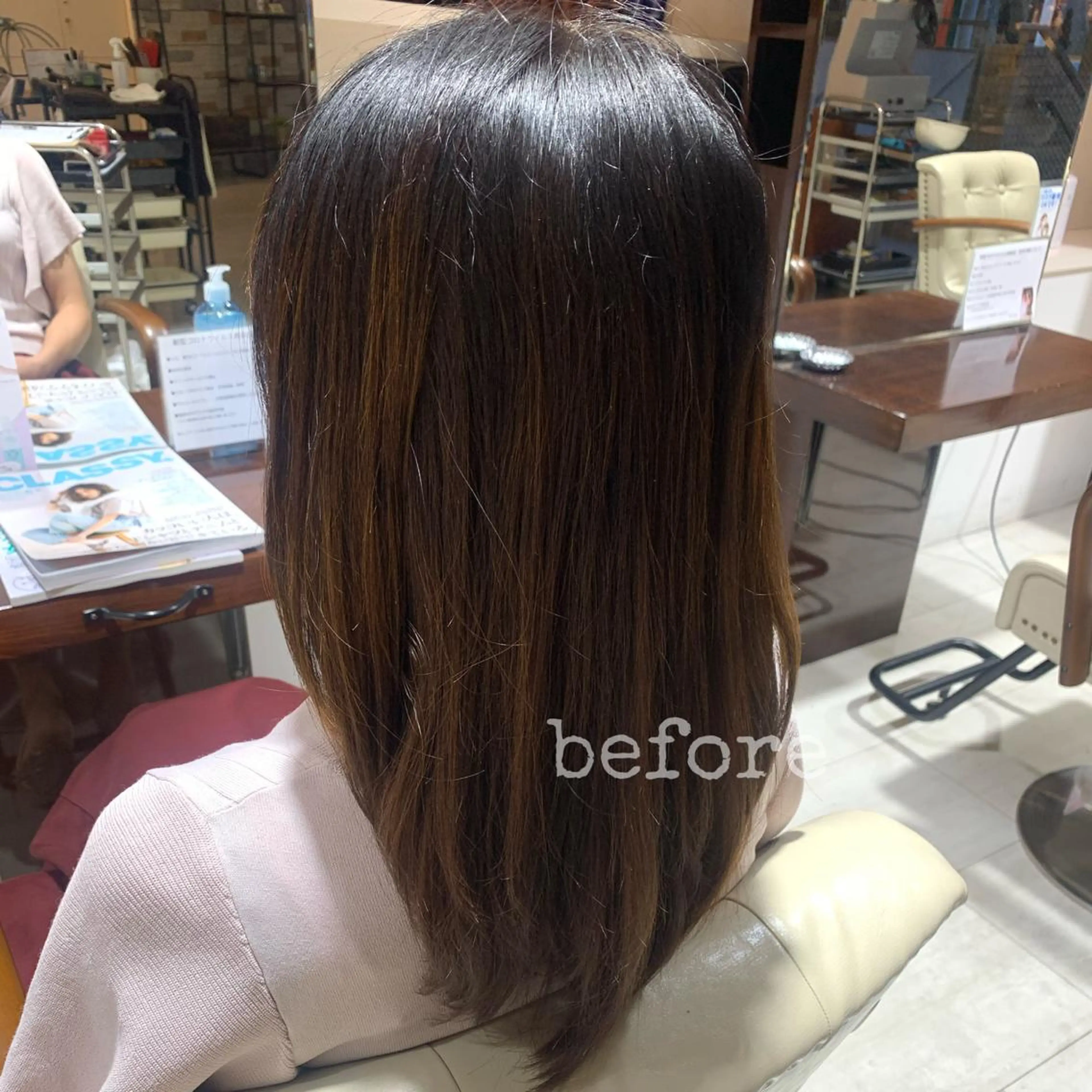 セミロング 髪質改善 縮毛矯正 トリートメント Bolge所属・黒田 優衣のヘアスタイル