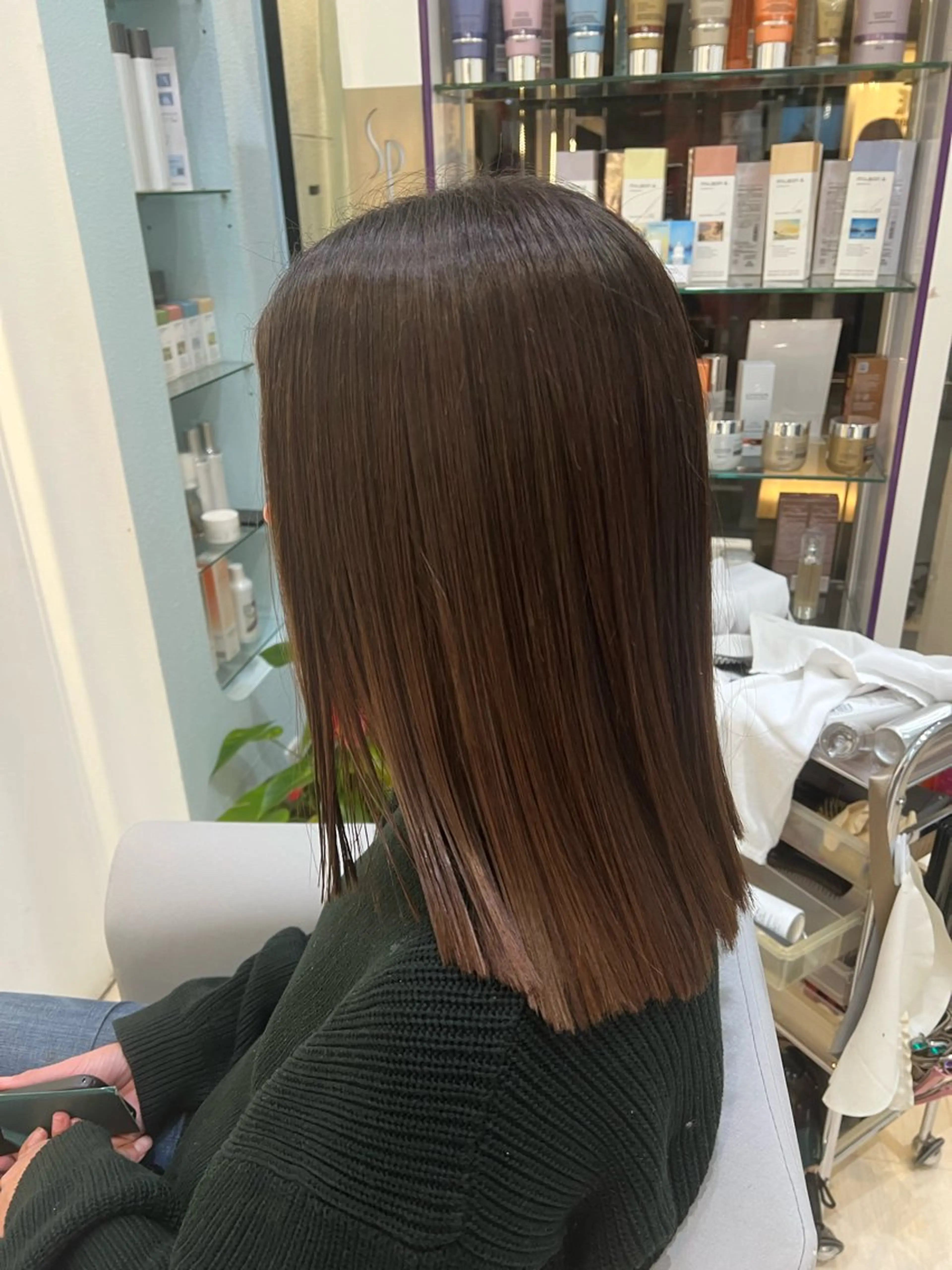 ミディアム カラー カット 堀井 凌平のヘアスタイル