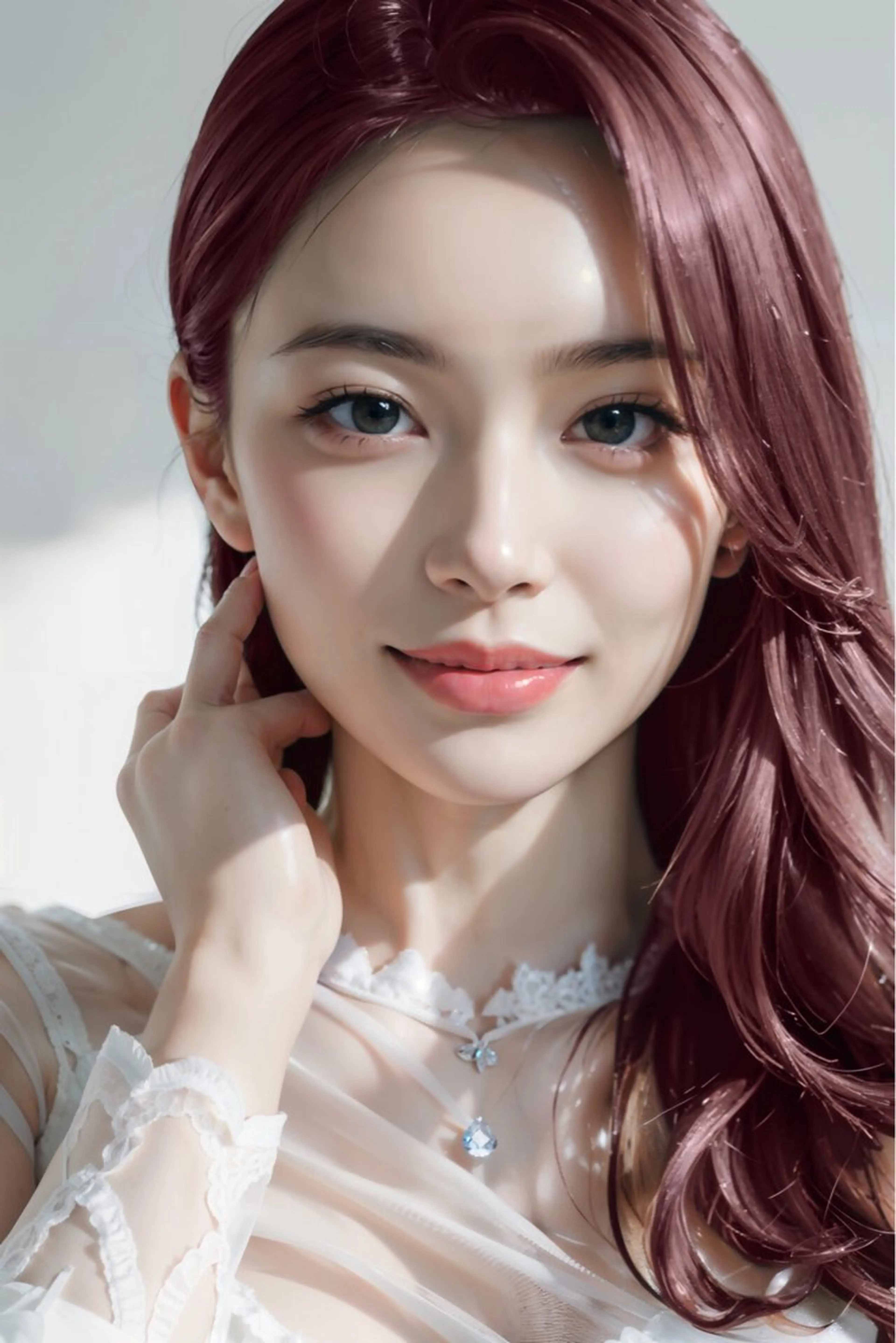 ロング カラー ヘアアレンジ ブリーチ ボルドーカラー ブラウンカラー カシス ダブルカラー ヘアカラー トリートメント 🎈ブリーチなし暖色 カラー/レッド/ゆいのヘアスタイル