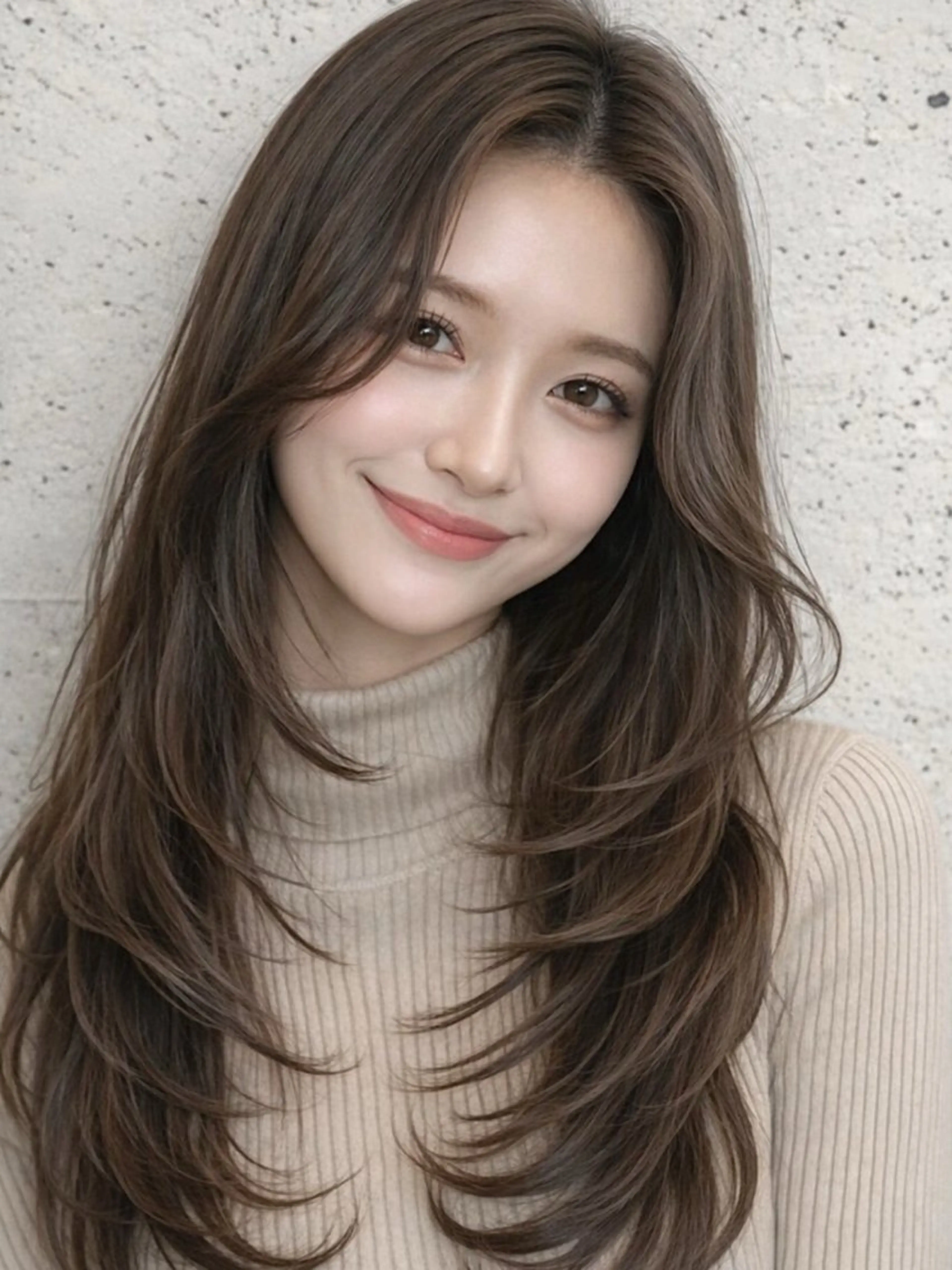 セミロング レイヤーカット Dice所属・朋生/メンズ特化/パ ーマ/シャドウ/岡本のヘアスタイル