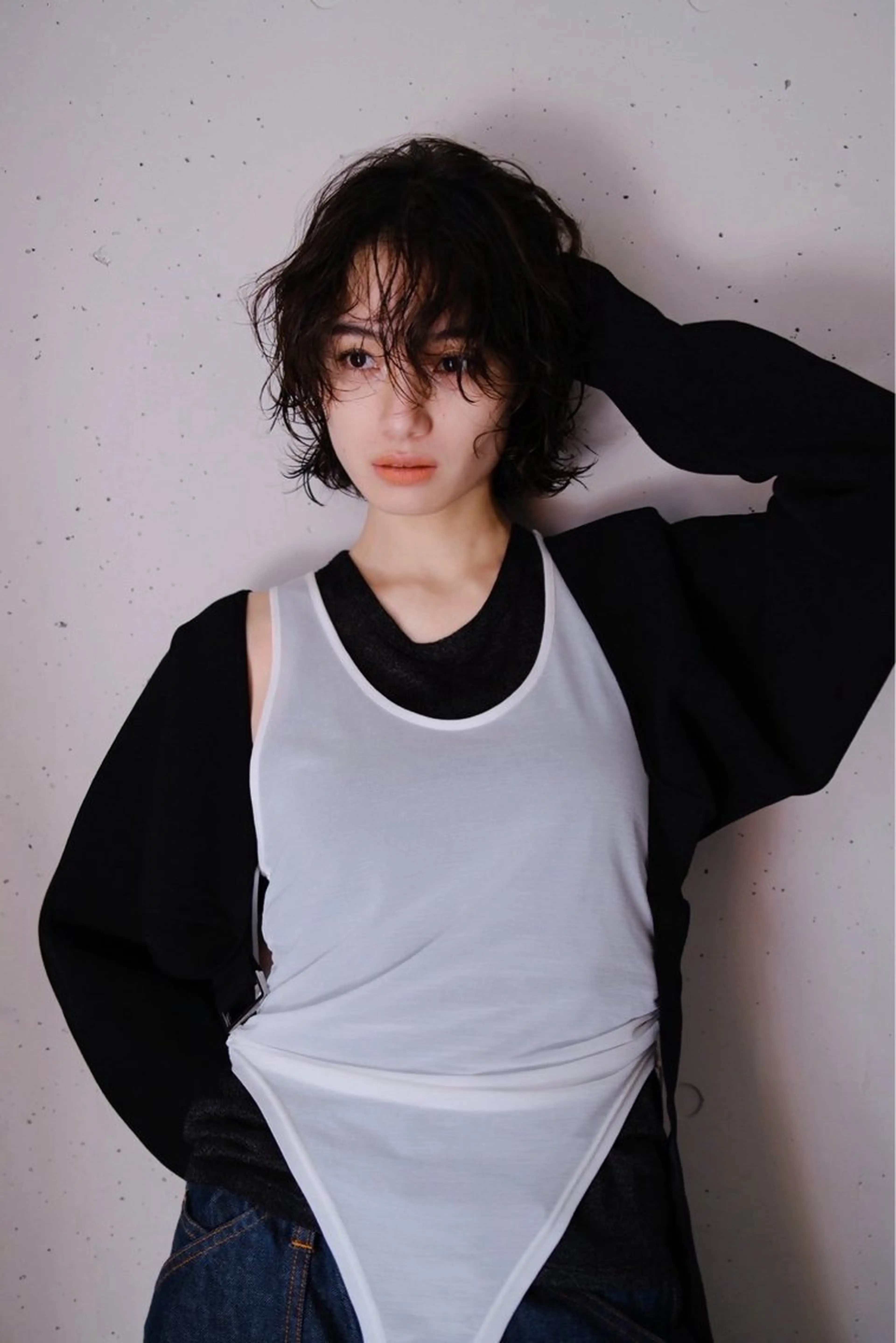 ミディアム パーマ ミディアムパーマ 竹下 浩一のヘアスタイル