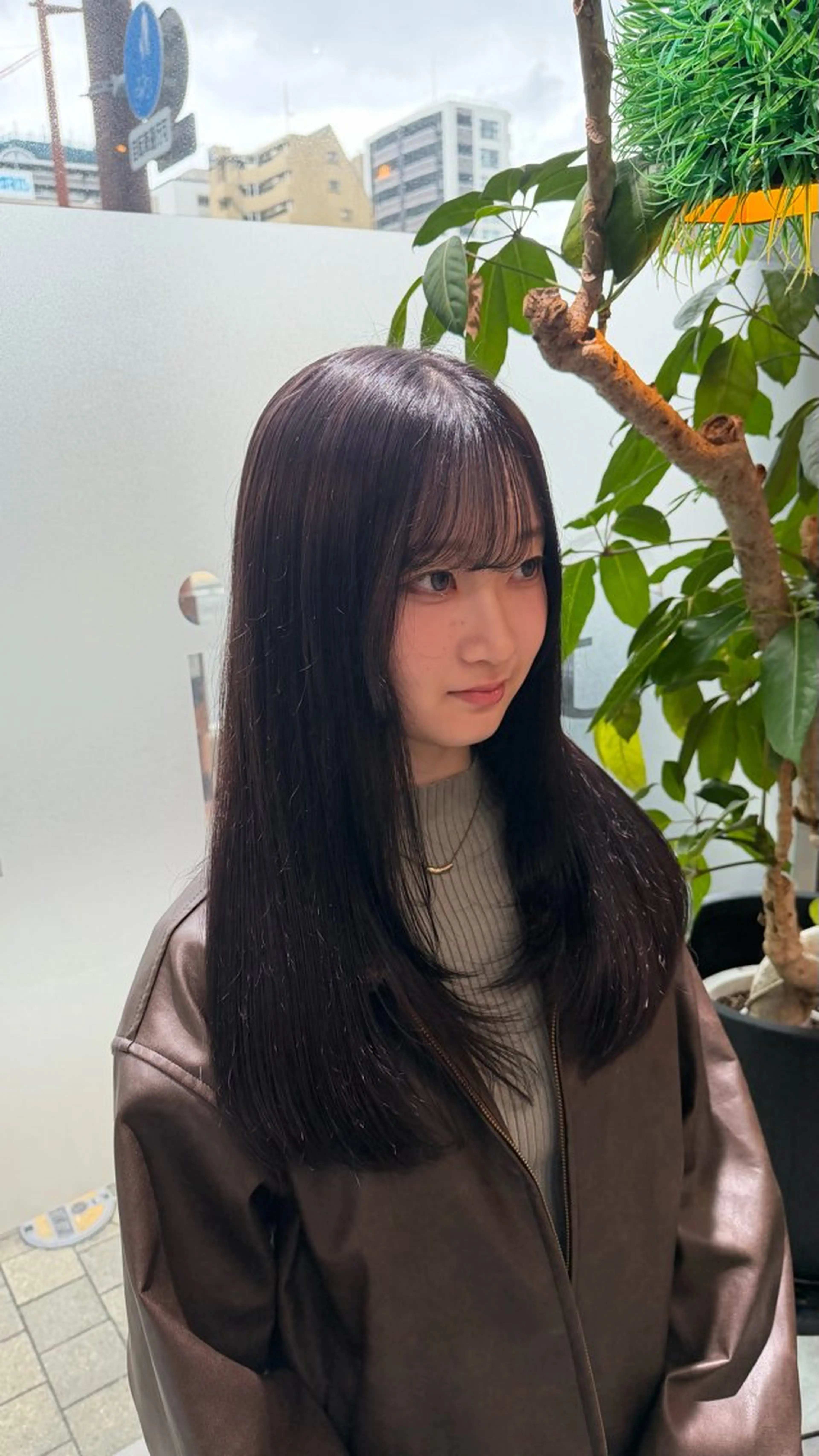 ロング カラー ブリーチ 透明感カラー グレージュ ラベンダーカラー ヘアカラー トリートメント Glimpseあやね 🎀大濠/髪質改善のヘアスタイル